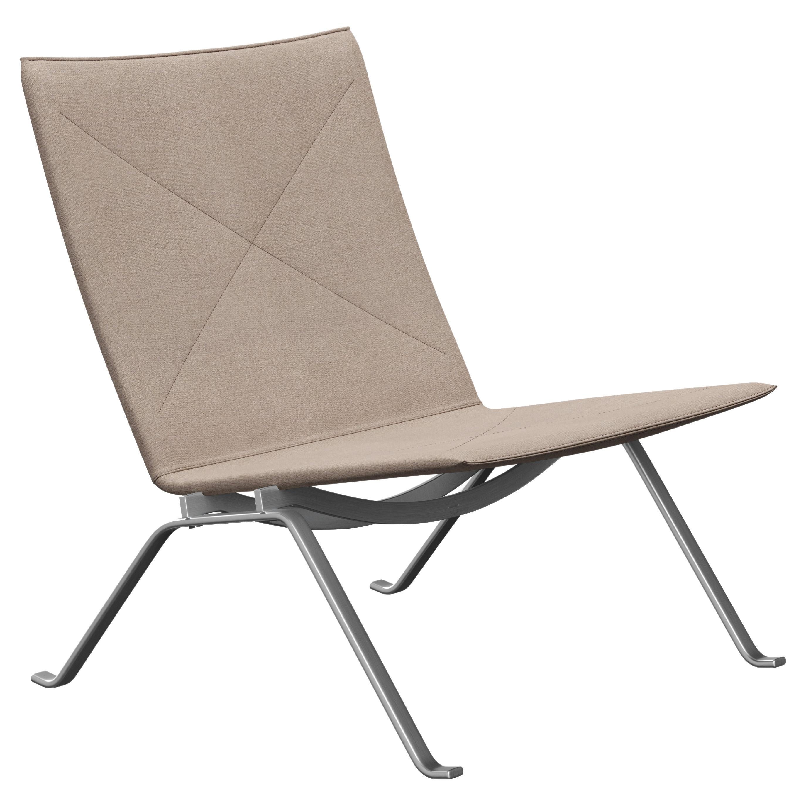 Poul Kjærholm 'PK22' Lounge Chair for Fritz Hansen in Canvas For Sale