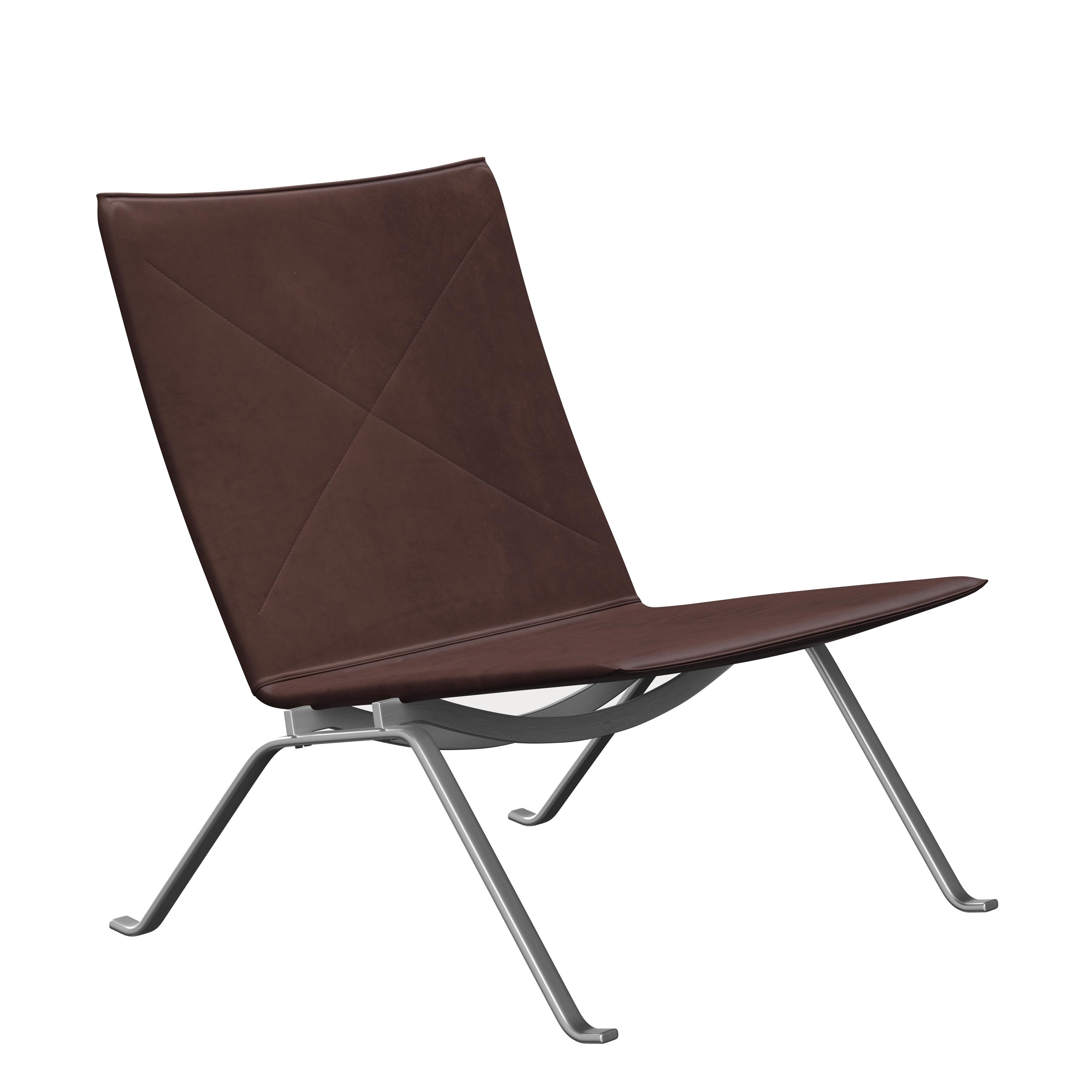 Poul Kjærholm 'PK22' Lounge Chair for Fritz Hansen in Leather (Cat. 5) For Sale 4