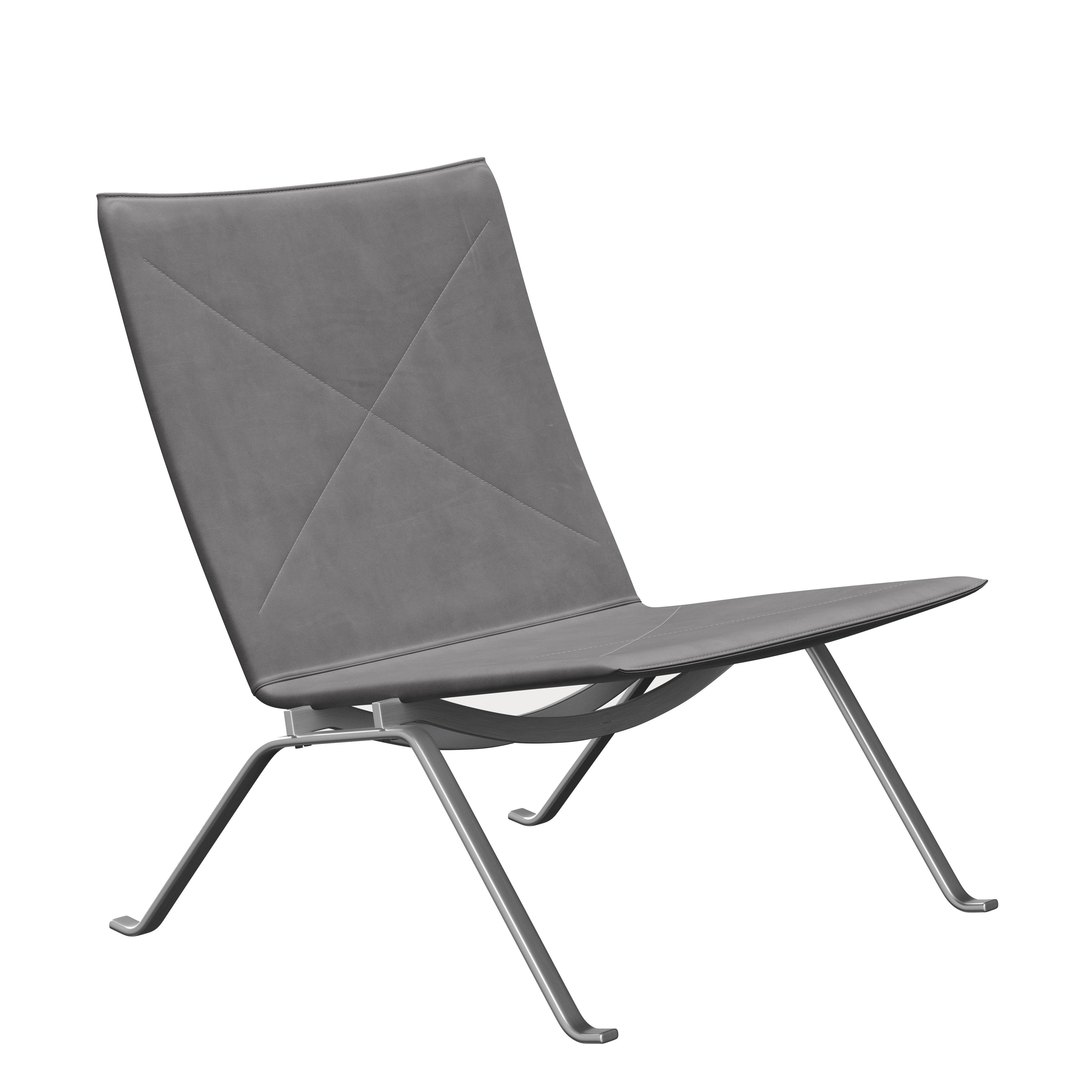Poul Kjærholm 'PK22' Lounge Chair für Fritz Hansen in Leder (Kat. 5) im Angebot 5