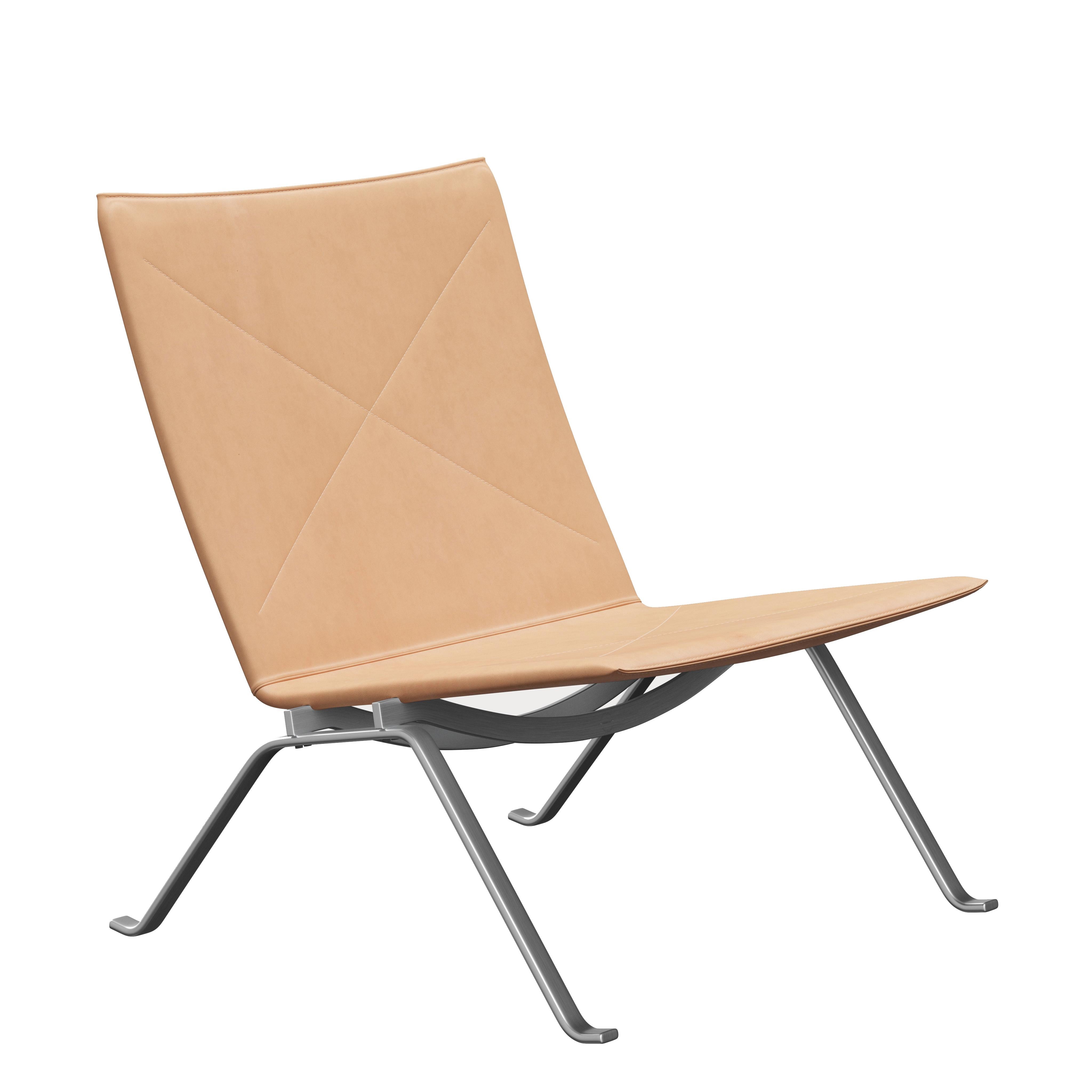 Poul Kjærholm 'PK22' Lounge Chair für Fritz Hansen in Leder (Kat. 5) im Angebot 8