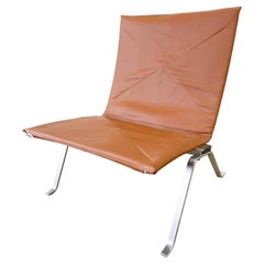 Retro Poul Kjaerholm PK22 Lounge Chair in Leather