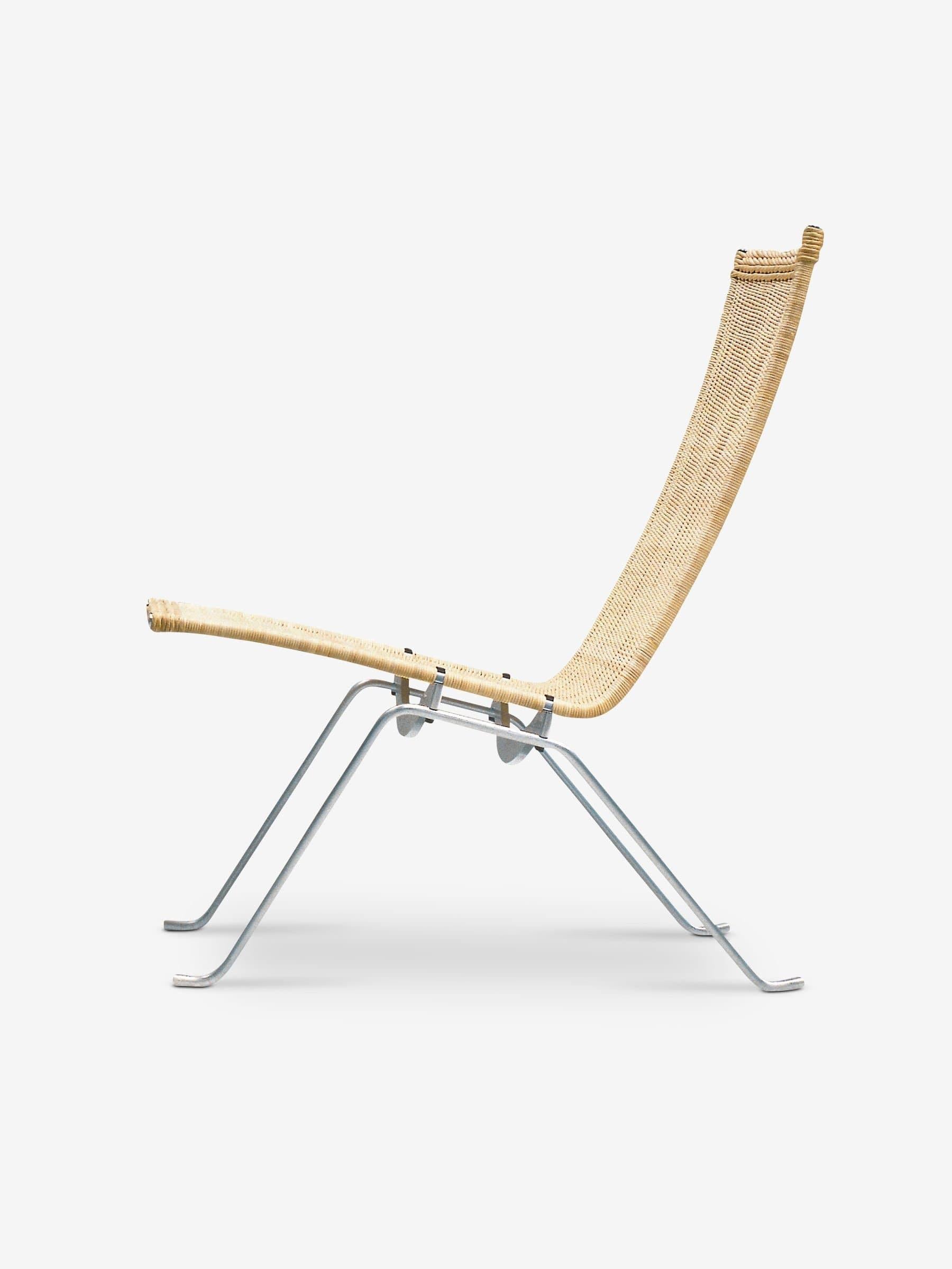 Poul Kjaerholm PK22 Lounge Chair in Wicker by Fritz Hansen en Nuevo estado para la venta en Sag Harbor, NY