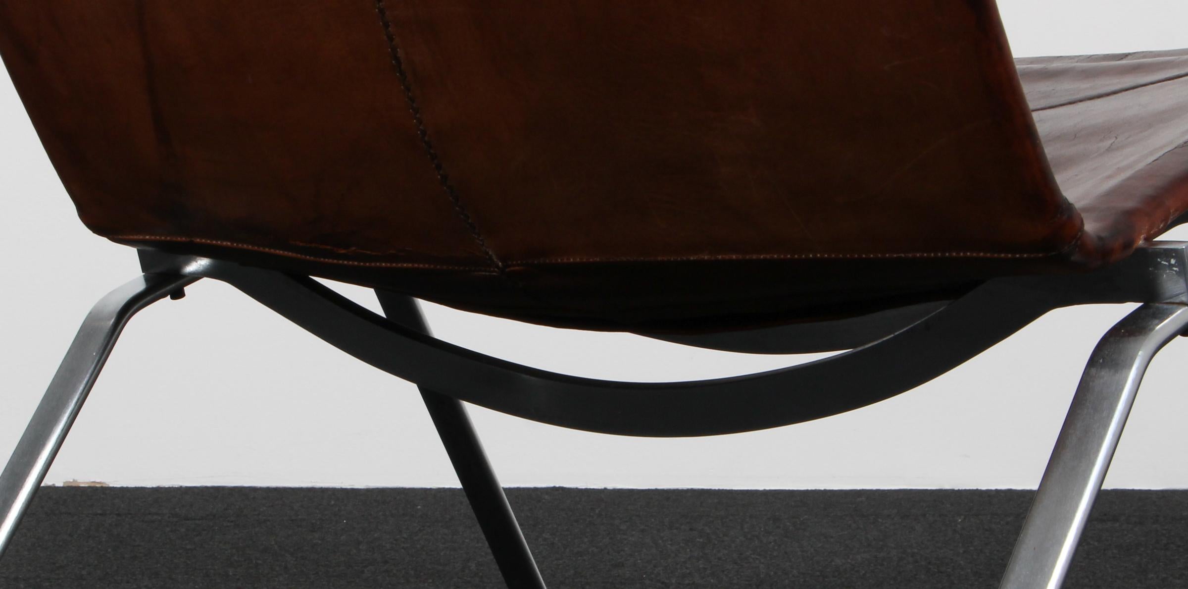 Silla de salón Poul Kjærholm PK22, Kold Christensen. Piel original en venta 3