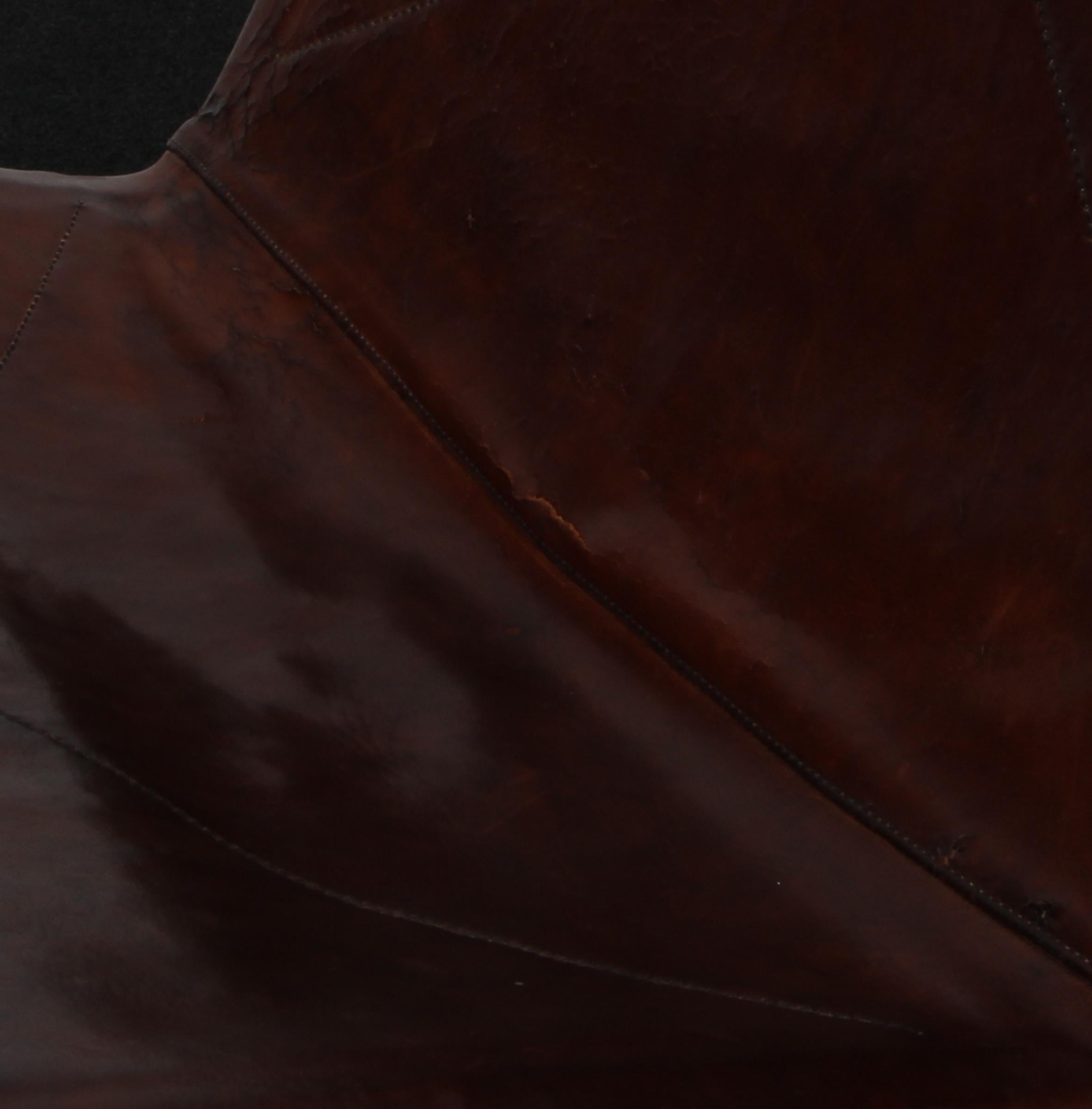 Silla de salón Poul Kjærholm PK22, Kold Christensen. Piel original en Bastante bueno estado para la venta en Esbjerg, DK