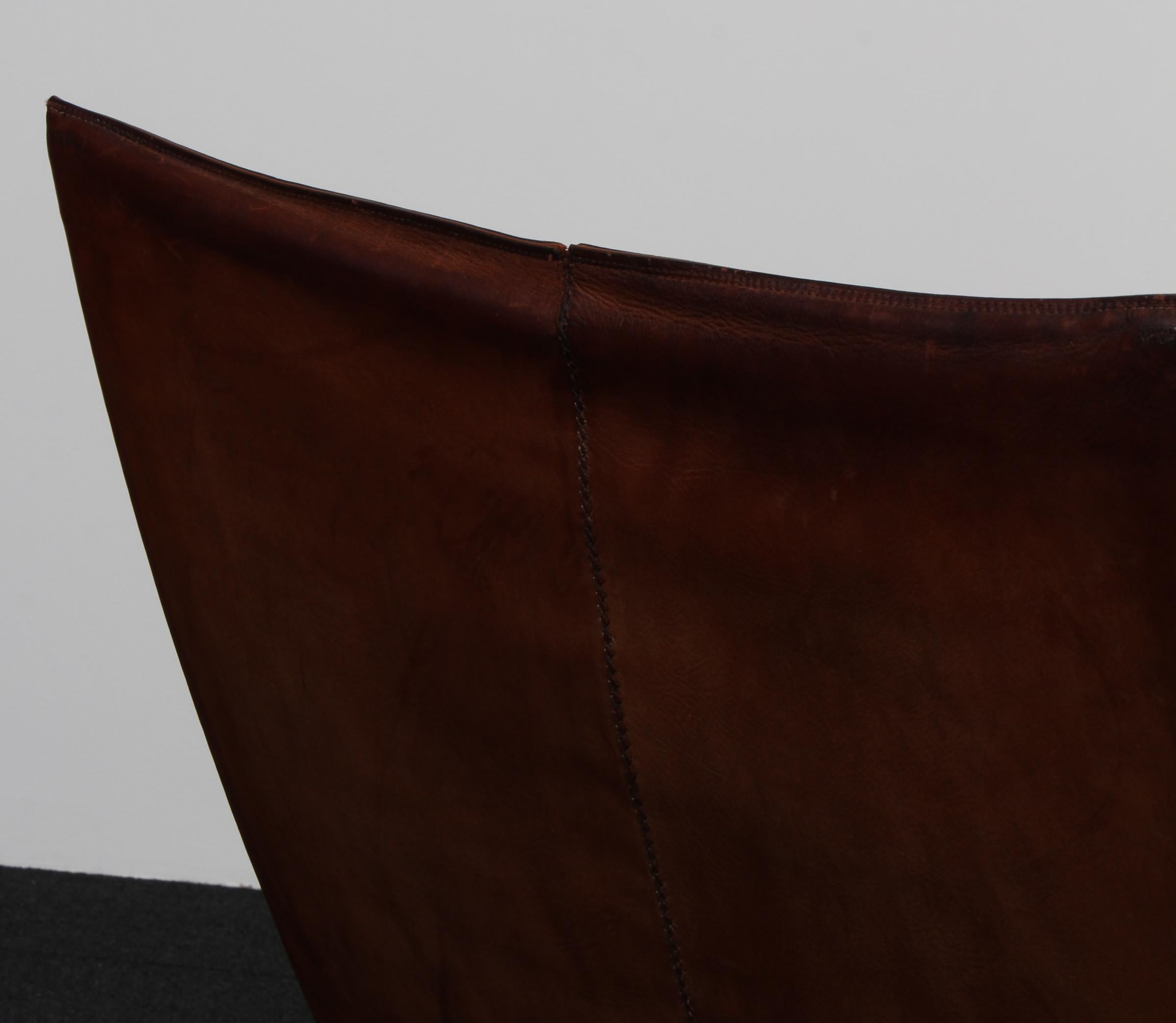 Silla de salón Poul Kjærholm PK22, Kold Christensen. Piel original en venta 2