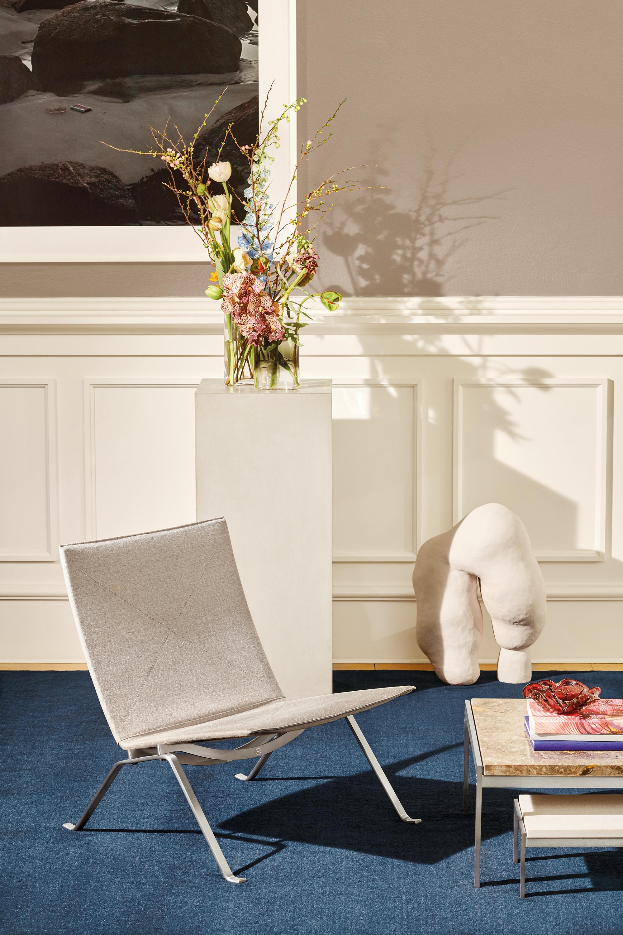 Poul Kjærholm 'PK22' Wicker Lounge Chair for Fritz Hansen For Sale 3