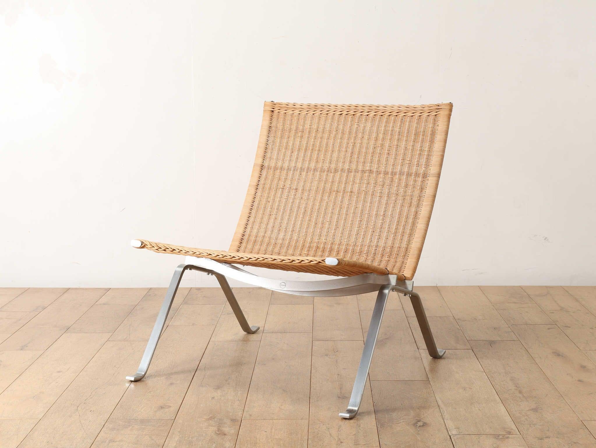 Poul Kjærholm 'PK22' Wicker Lounge Chair for Fritz Hansen 6