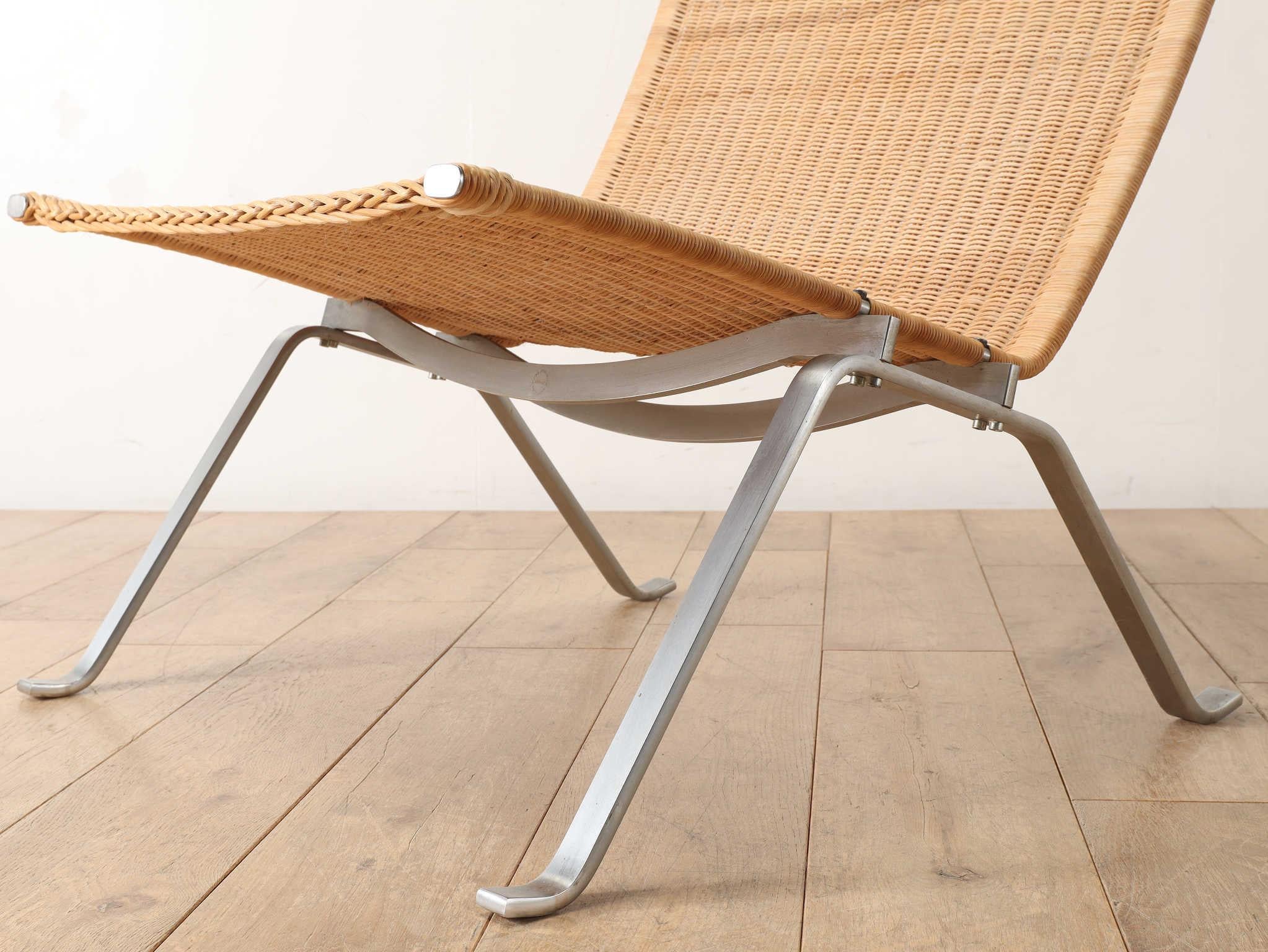 Poul Kjærholm 'PK22' Wicker Lounge Chair for Fritz Hansen 7