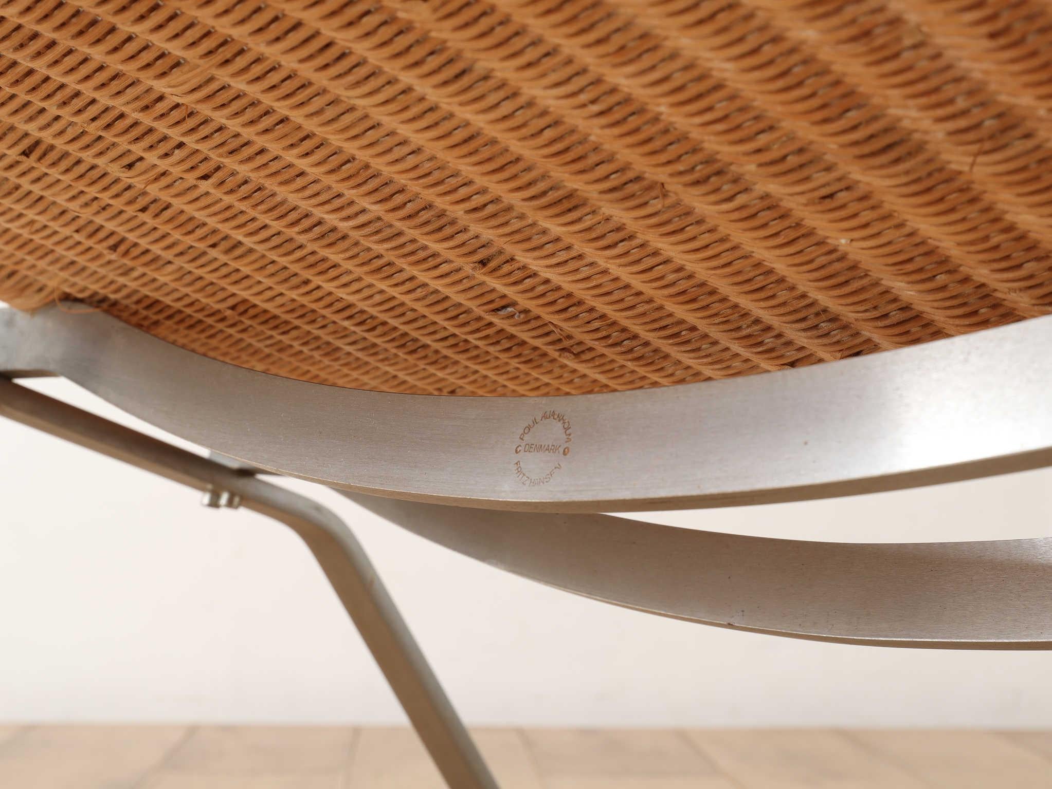 Poul Kjærholm 'PK22' Wicker Lounge Chair for Fritz Hansen 8