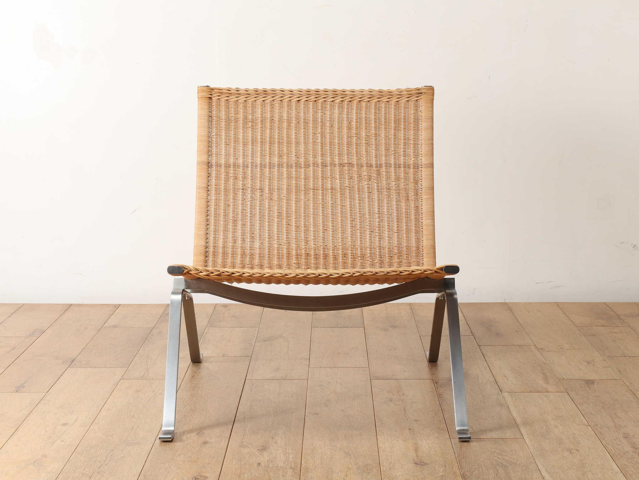 Poul Kjærholm 'PK22' Wicker Lounge Chair for Fritz Hansen 9