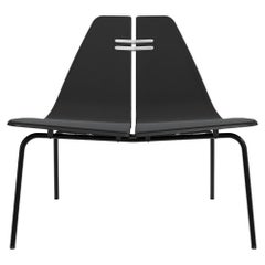 Poul Kjaerholm PK23 Chair Black Ash Black Steel Black Uni 1175 for Fritz Hansen