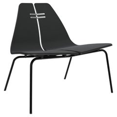 Poul Kjaerholm PK23 Stuhl Schwarz Esche Schwarz Stahl Schwarz Uni 1175 für Fritz Hansen