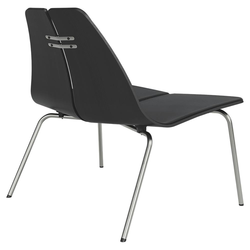 Poul Kjaerholm PK23 Stuhl Schwarz Esche Stahlgestell Schwarz Uni 1175 für Fritz Hansen (Skandinavische Moderne) im Angebot