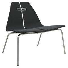 Poul Kjaerholm PK23 Stuhl Schwarz Esche Stahlgestell Schwarz Uni 1175 für Fritz Hansen