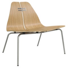 Sedia Poul Kjaerholm PK23 Rovere laccato Acciaio inossidabile per Fritz Hansen