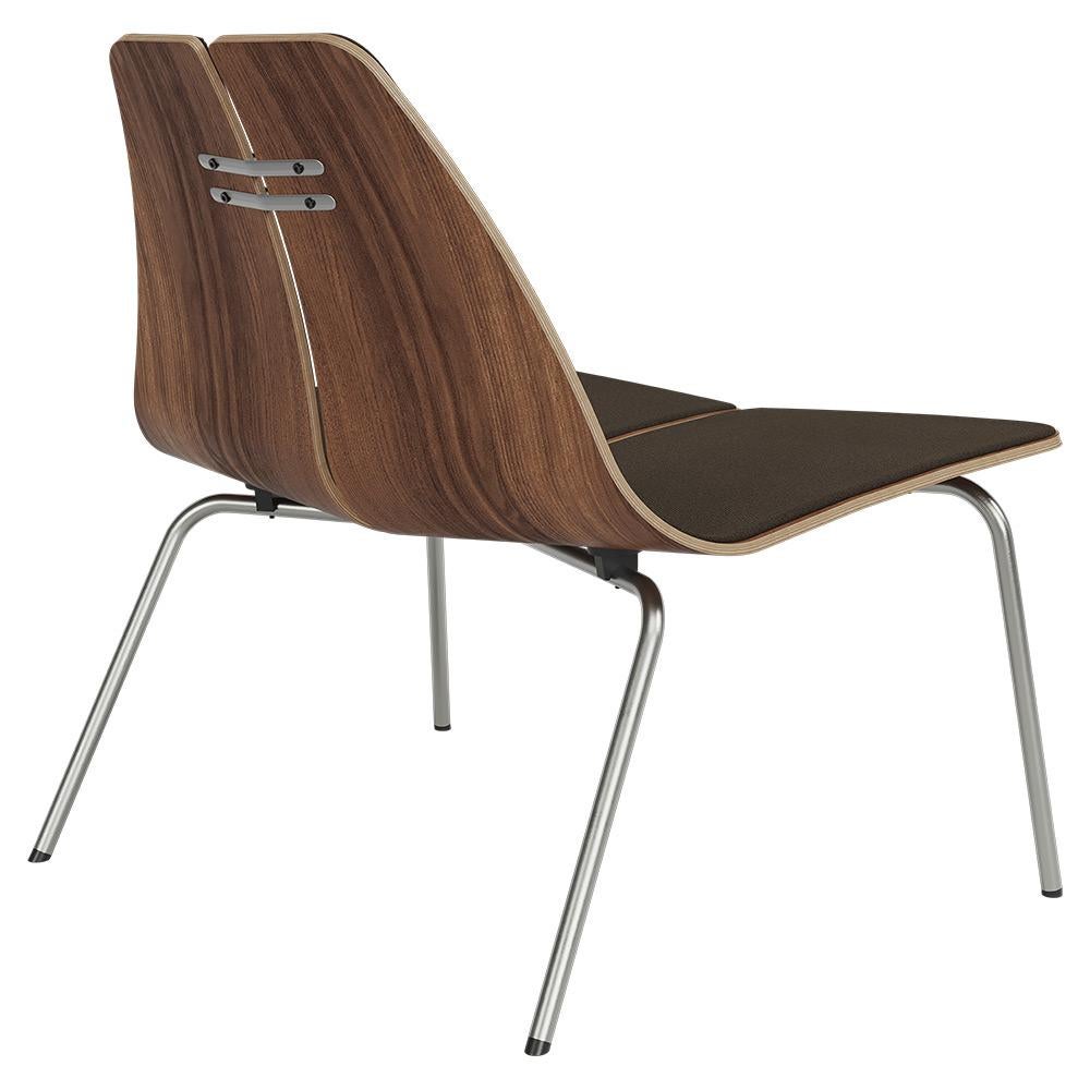 Poul Kjaerholm PK23 Stuhl Nussbaum lackiert Stahlgestell Braun 0386 Fritz Hansen (Skandinavische Moderne) im Angebot