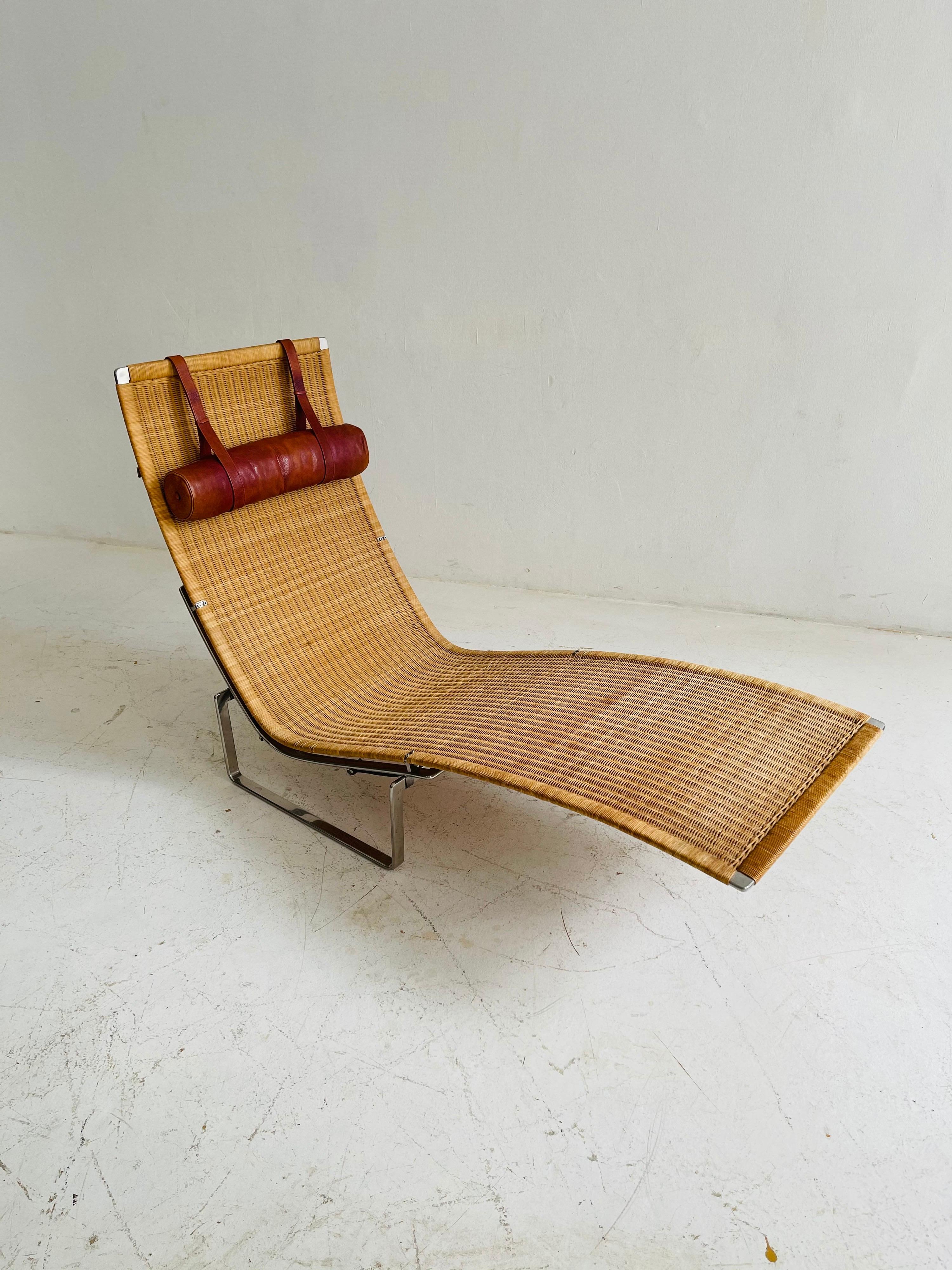 Poul Kjaerholm PK24 Chaise Lounge by Kold Christensen, Denmark, 1970s For Sale 4