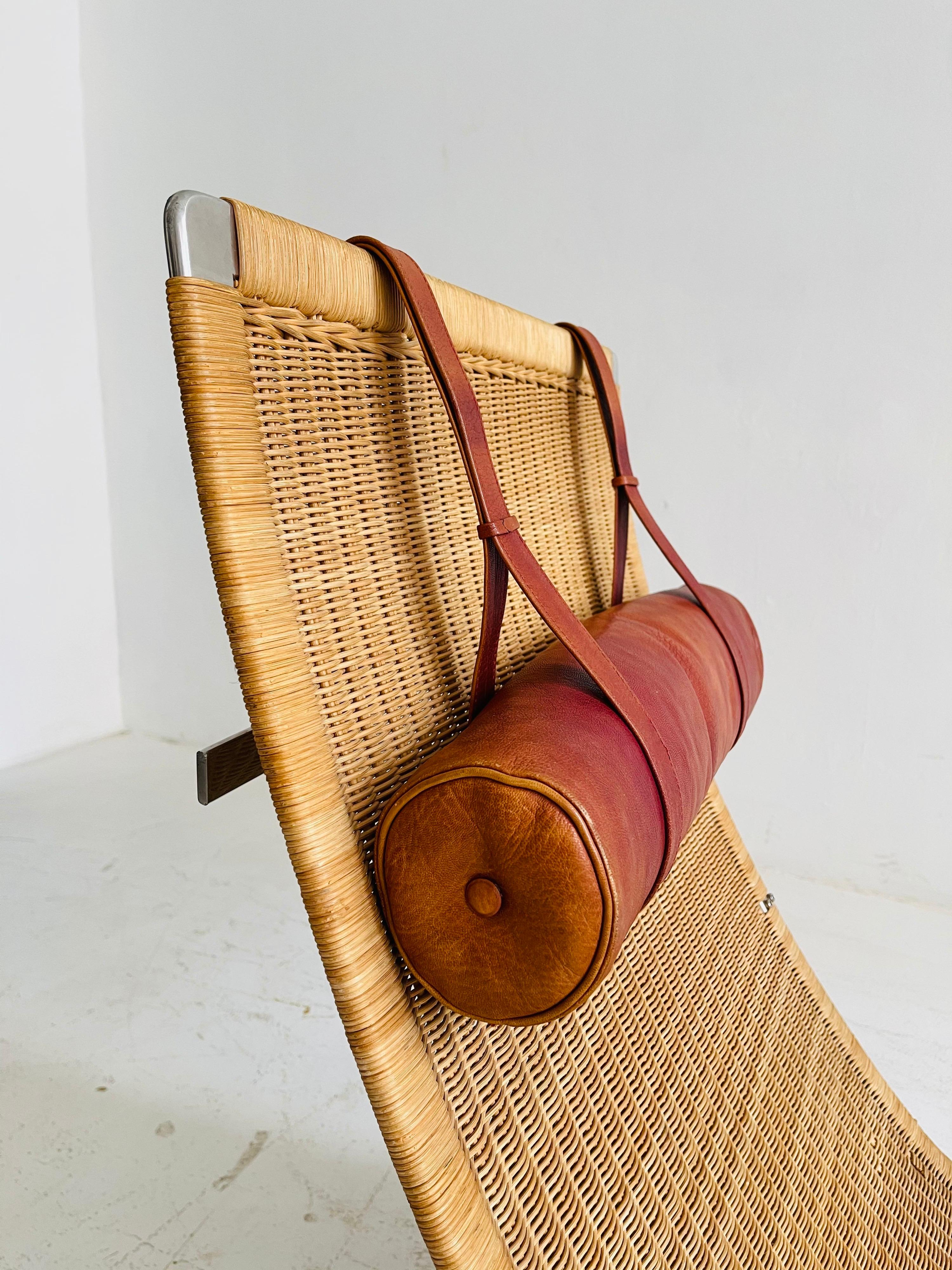 Poul Kjaerholm PK24 Chaise Lounge by Kold Christensen, Dinamarca, 1970s en venta 2