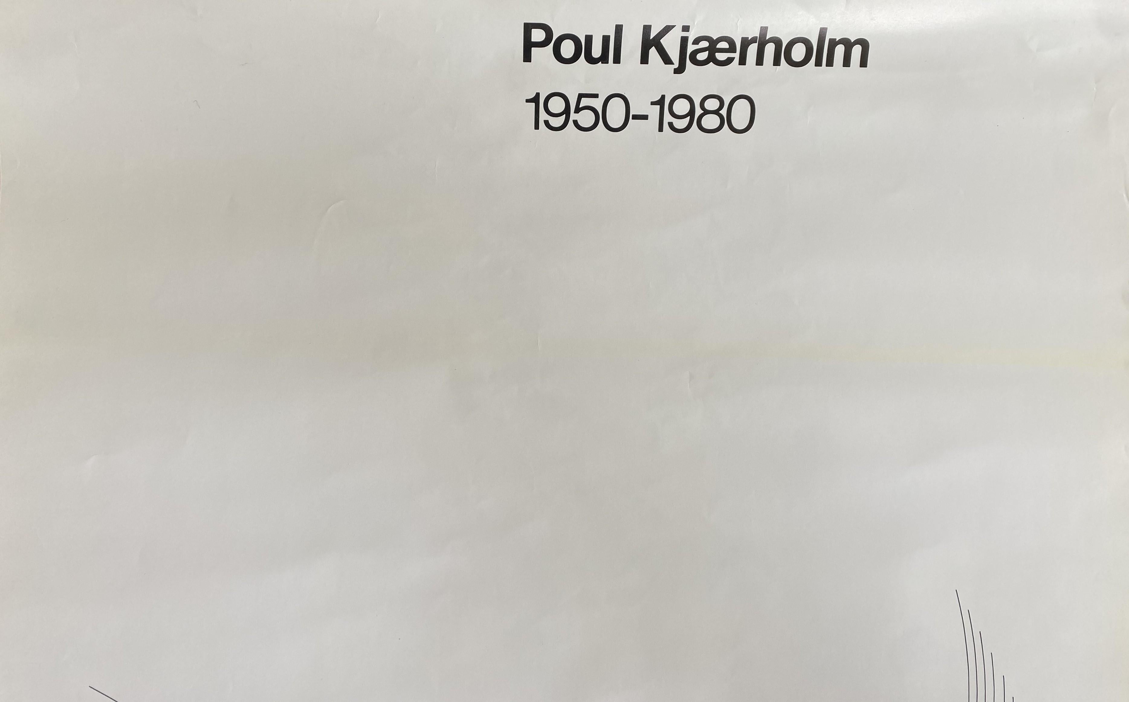 Poul Kjaerholm PK24 Ligne-Ausstellungsplakat january 1983 Dänisches Design Vintage (Skandinavische Moderne) im Angebot