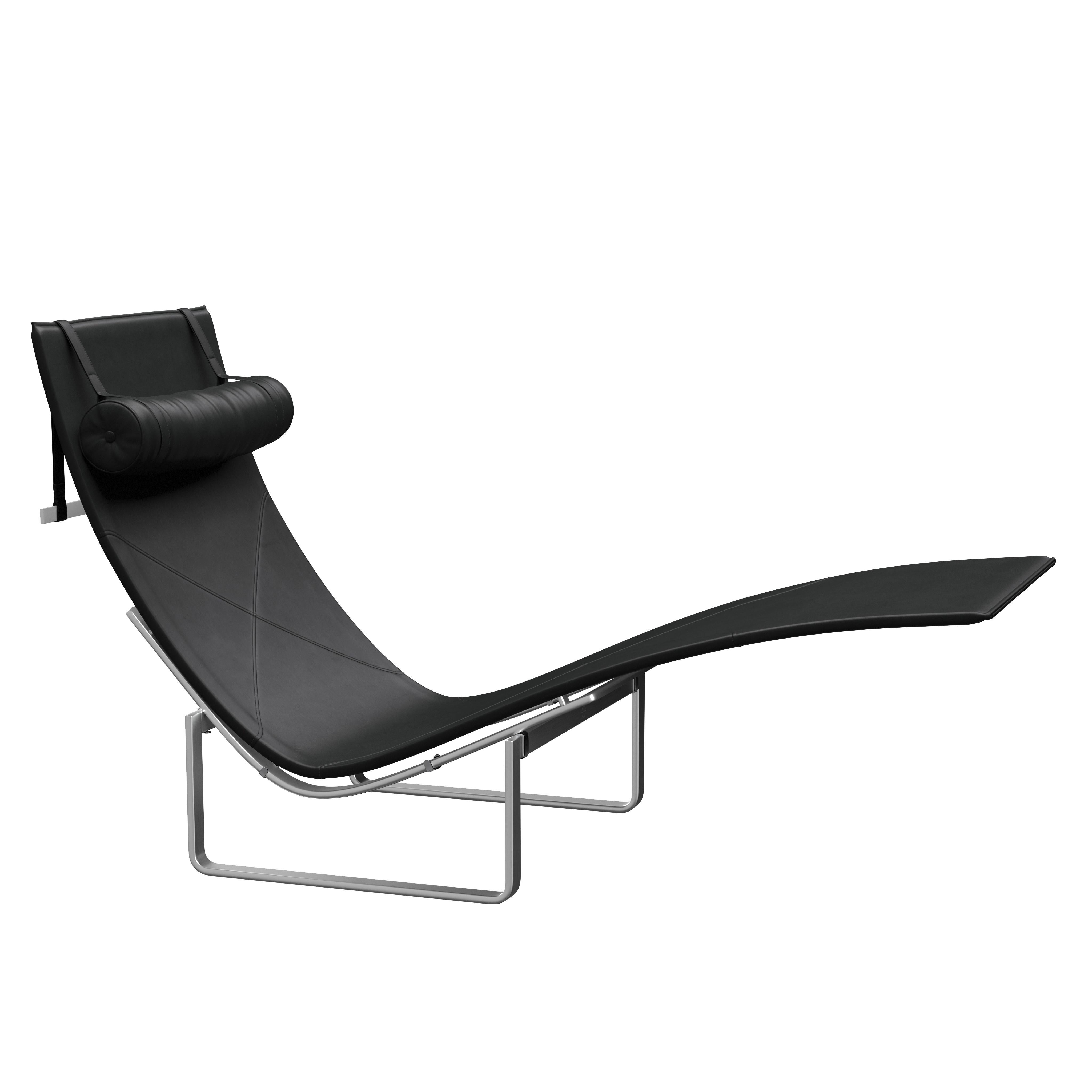 Poul Kjærholm 'PK24' Lounge Chair for Fritz Hansen in Aura Leather  For Sale 7