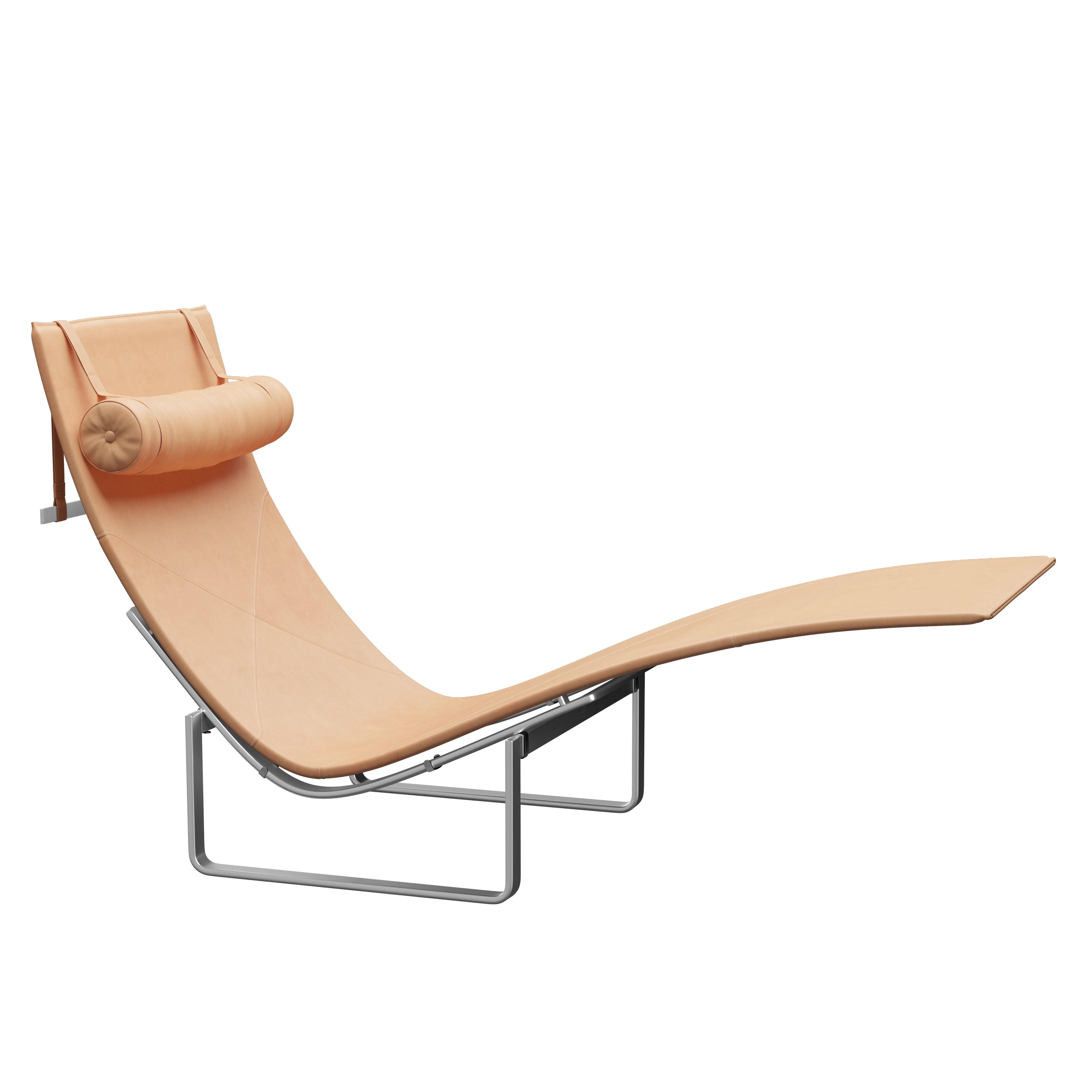 Poul Kjærholm 'PK24' Lounge Chair for Fritz Hansen in Aura Leather  For Sale 9