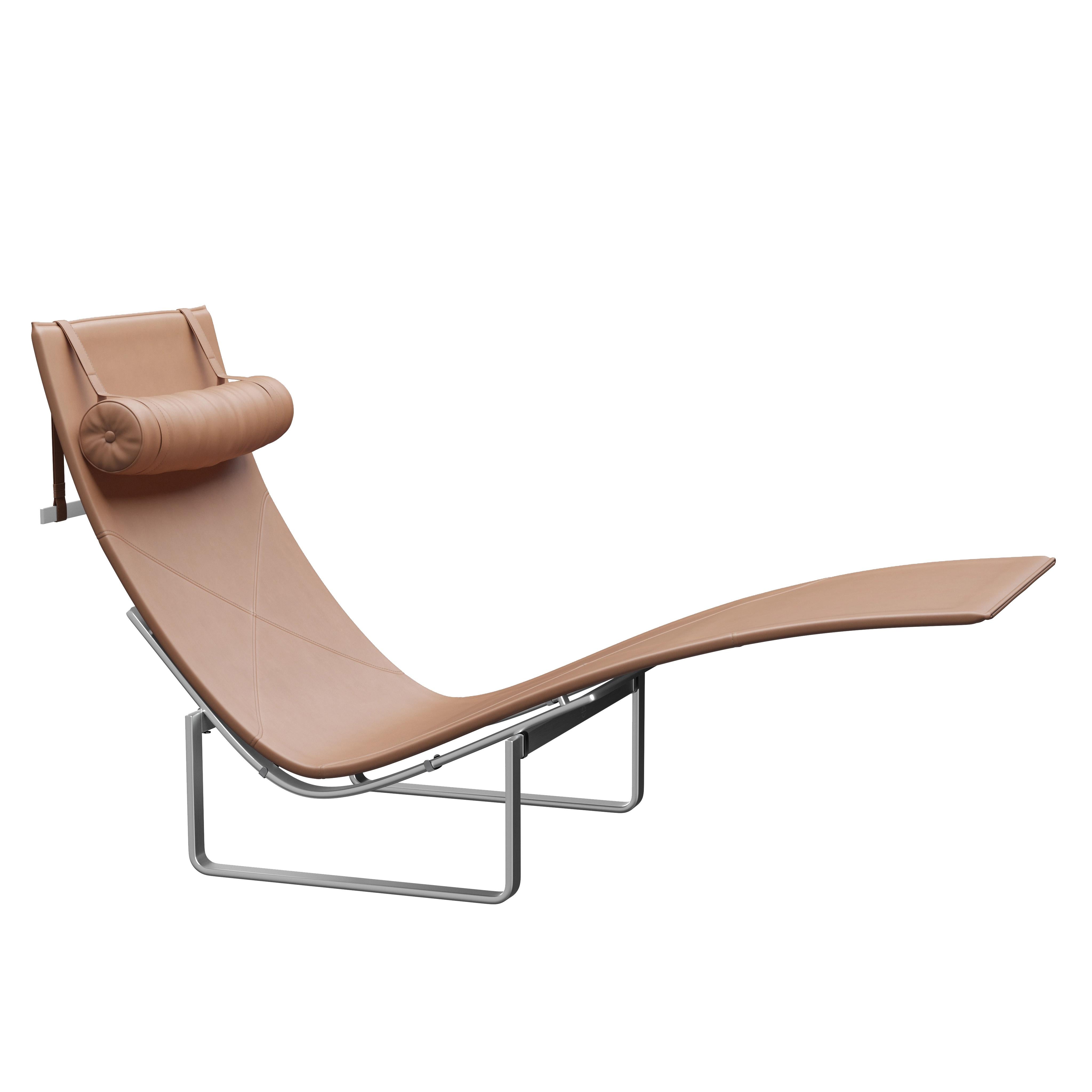 Poul Kjærholm 'PK24' Lounge Chair for Fritz Hansen in Aura Leather  For Sale 10