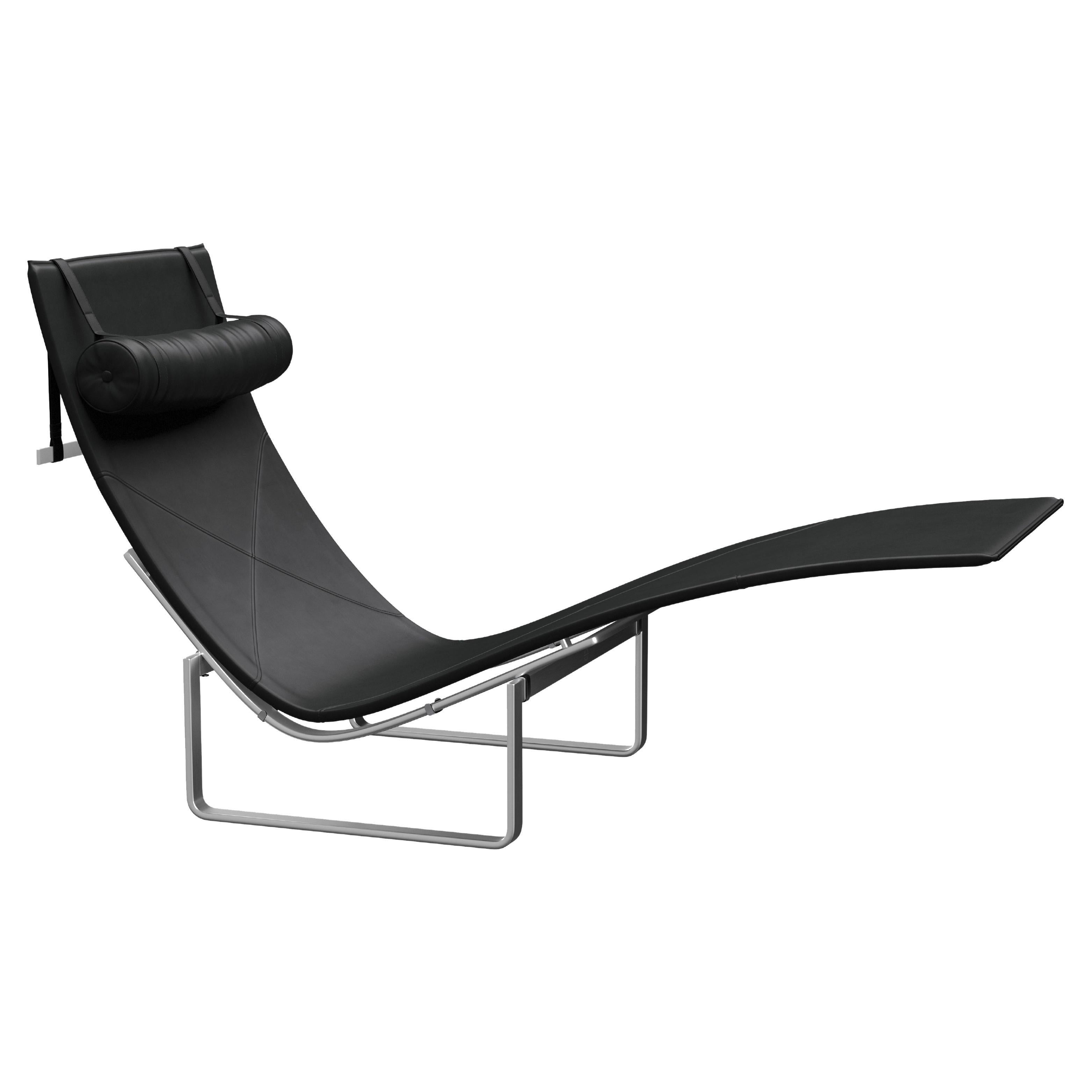 Poul Kjærholm 'PK24' Lounge Chair for Fritz Hansen in Leather (Cat. 5) For Sale
