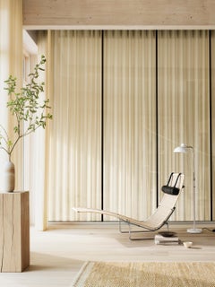 Poul Kjærholm 'PK24' Wicker Lounge Chair for Fritz Hansen with Leather Headrest