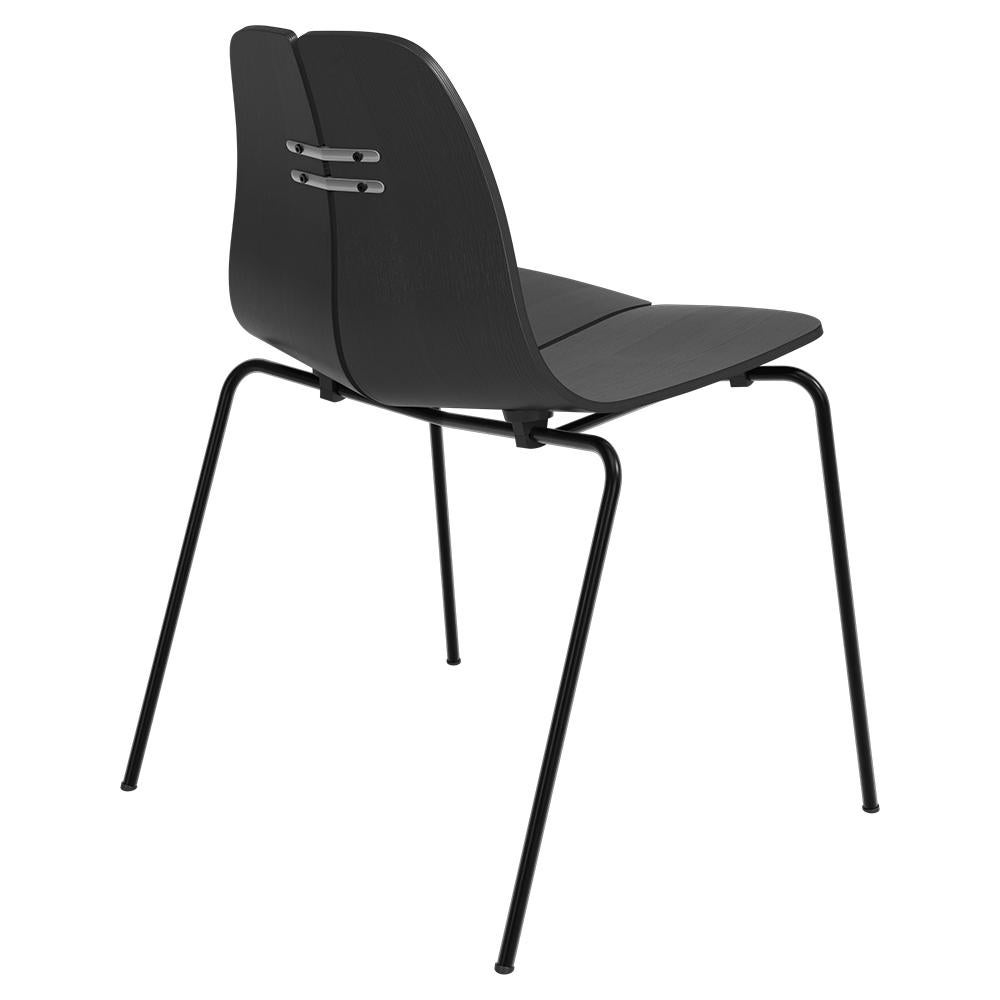 Poul Kjaerholm PK3 Stuhl Schwarz Esche Schwarz Stahl für Fritz Hansen (Skandinavische Moderne) im Angebot