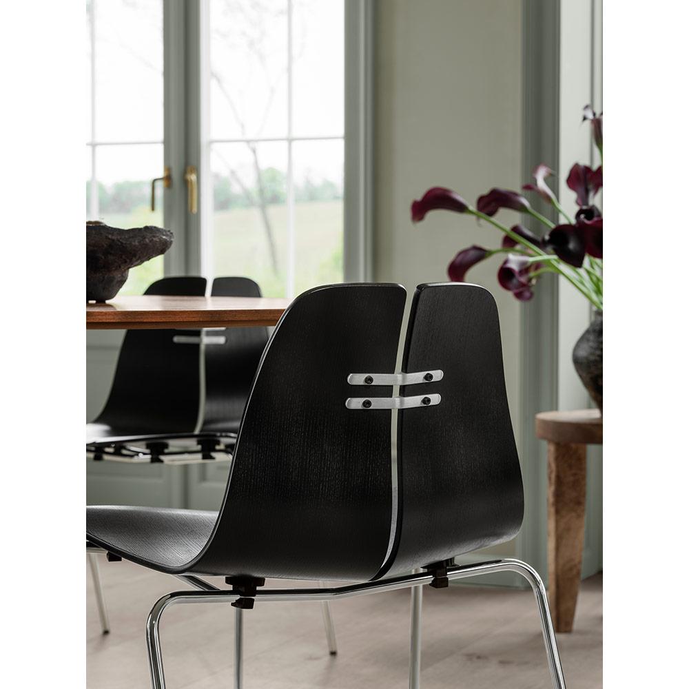 Poul Kjaerholm PK3 Stuhl Schwarz Esche Verchromter Stahl für Fritz Hansen im Zustand „Neu“ im Angebot in New York, NY