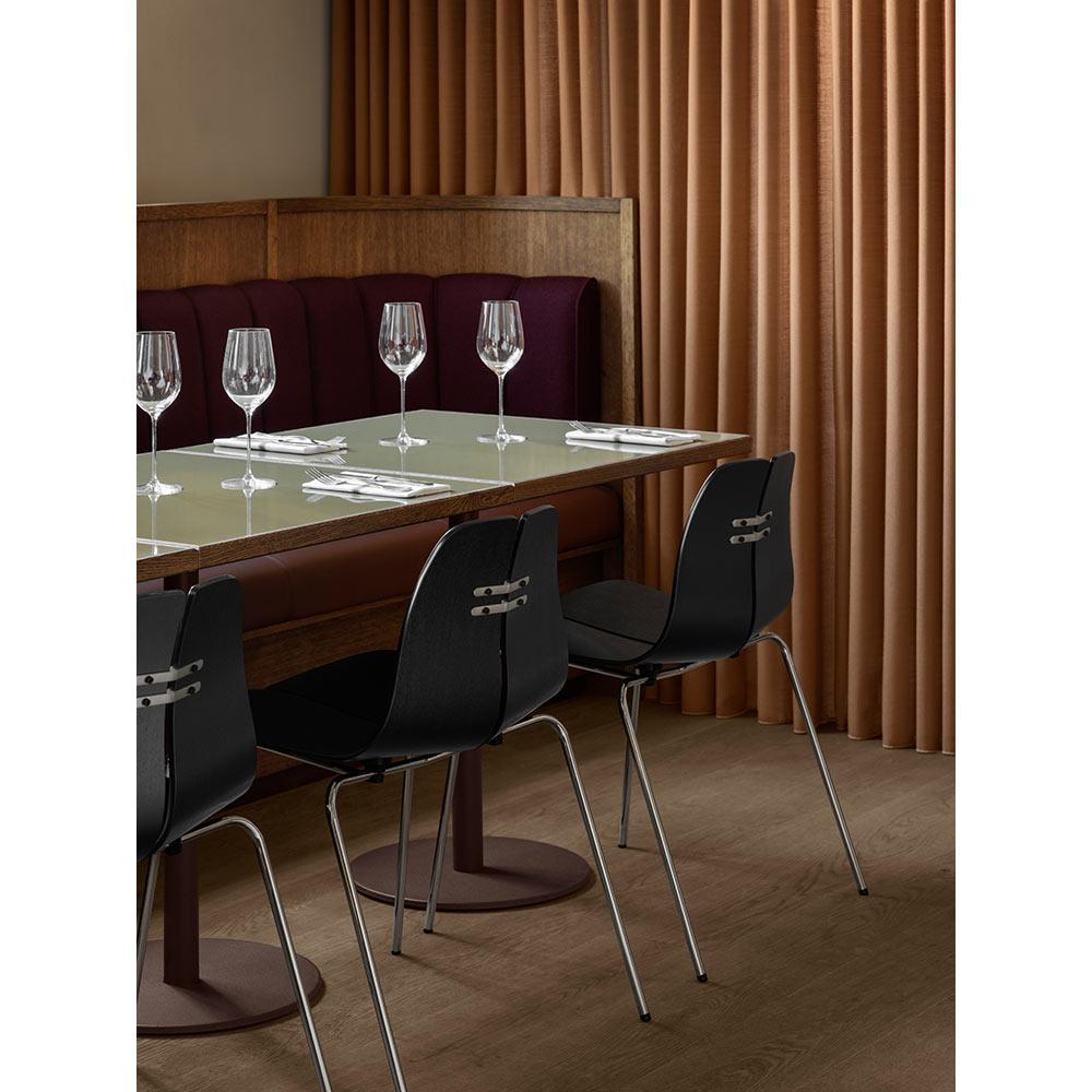 Poul Kjaerholm PK3 Stuhl Schwarz Esche Verchromter Stahl für Fritz Hansen im Angebot 2