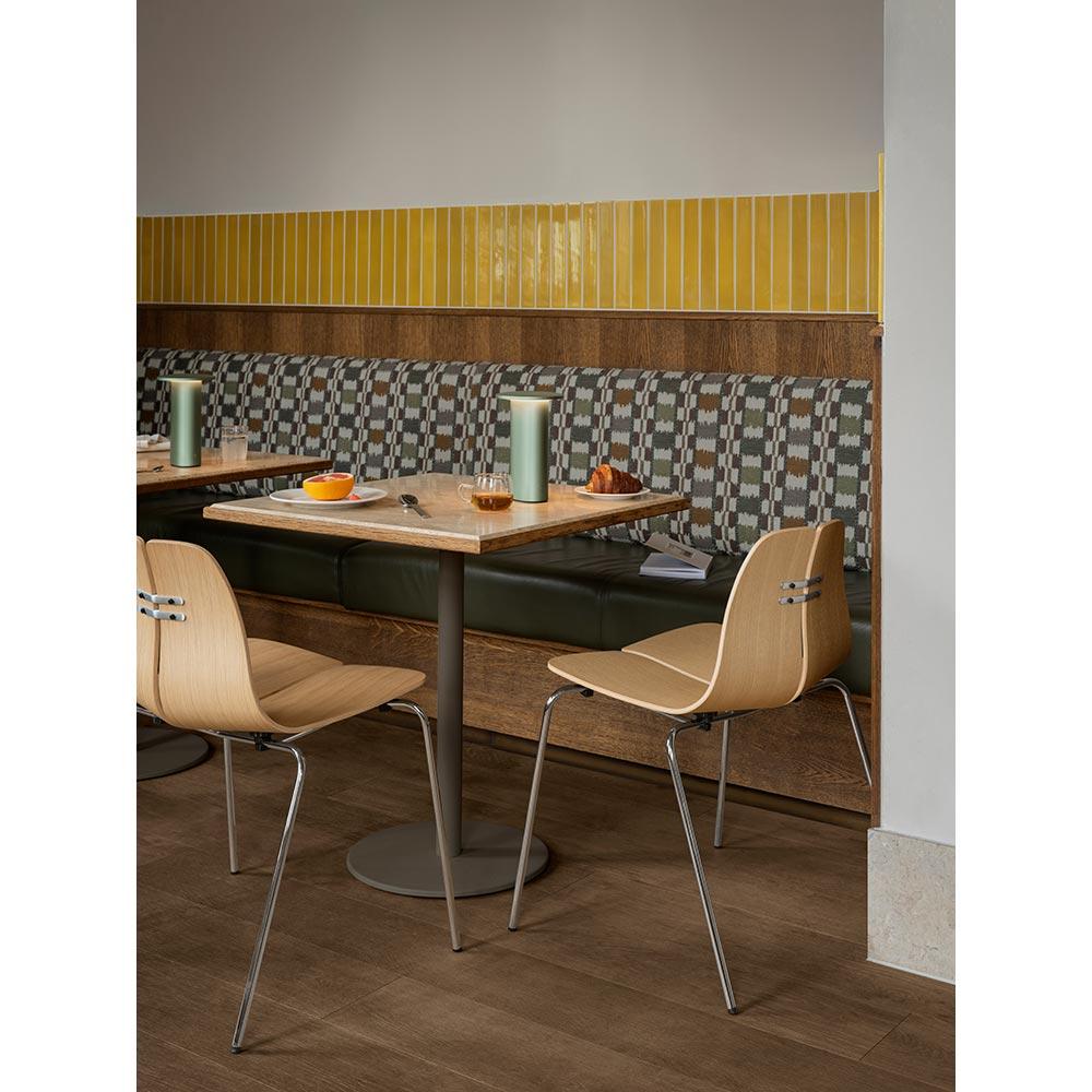 Poul Kjaerholm PK3 Stuhl Lackierte Eiche Verchromter Stahl für Fritz Hansen (Polnisch) im Angebot