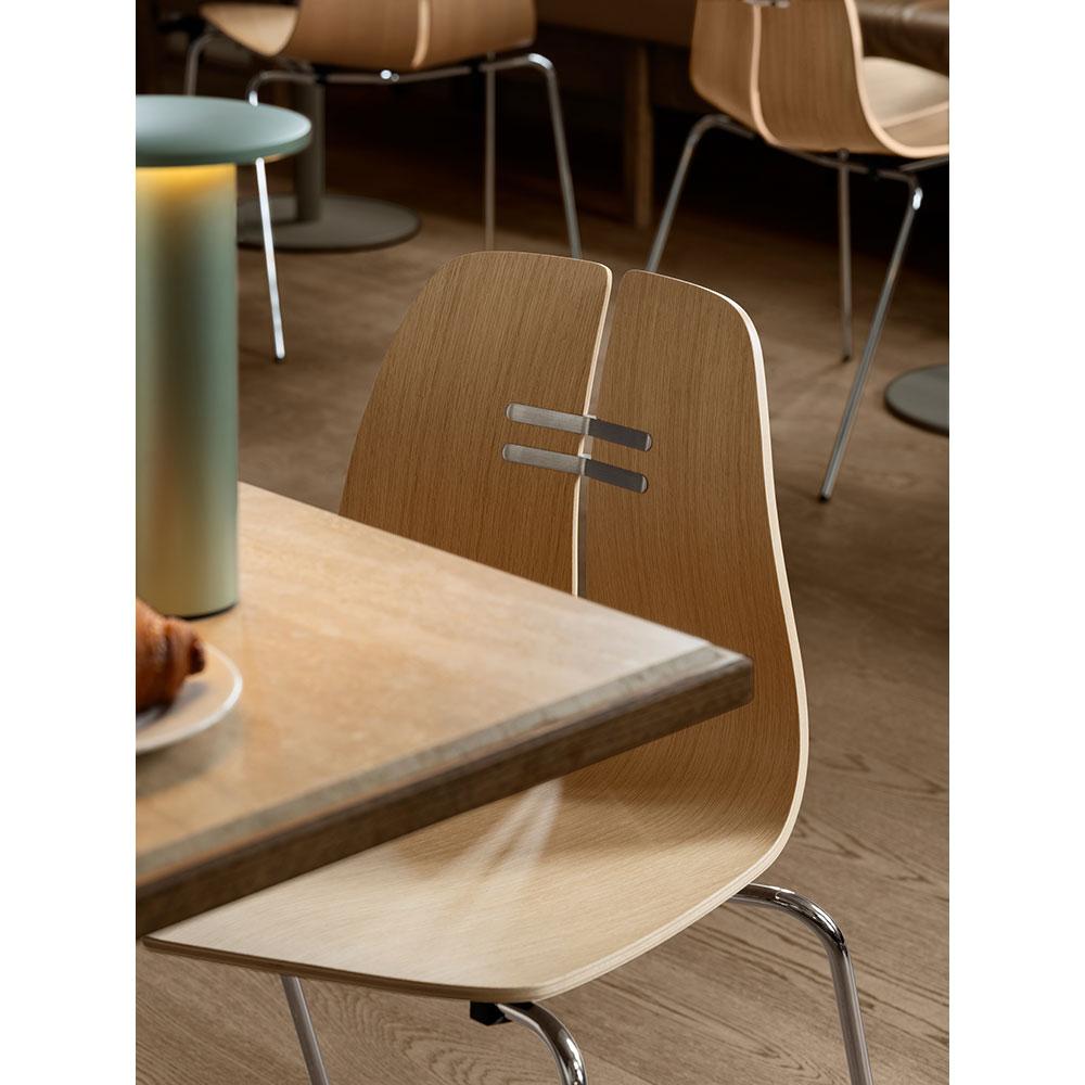 Poul Kjaerholm PK3 Stuhl Lackierte Eiche Verchromter Stahl für Fritz Hansen im Angebot 2