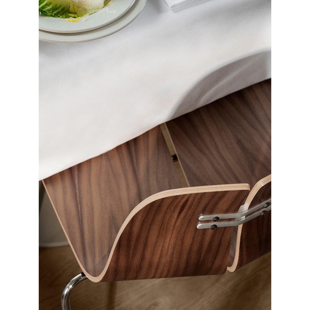 Poul Kjaerholm PK3 Stuhl Nussbaum verchromt lackiert Stahl für Fritz Hansen (Polnisch) im Angebot