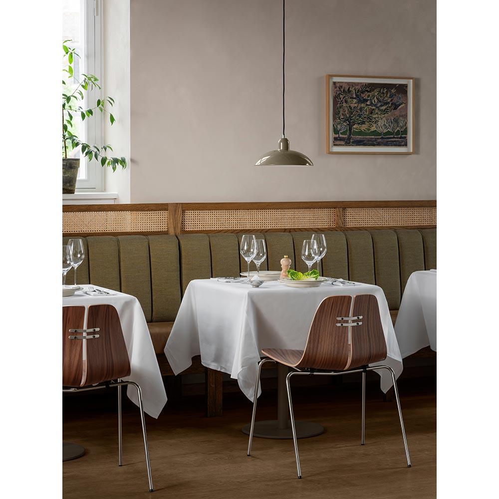 Poul Kjaerholm PK3 Stuhl Nussbaum verchromt lackiert Stahl für Fritz Hansen (Lackiert) im Angebot