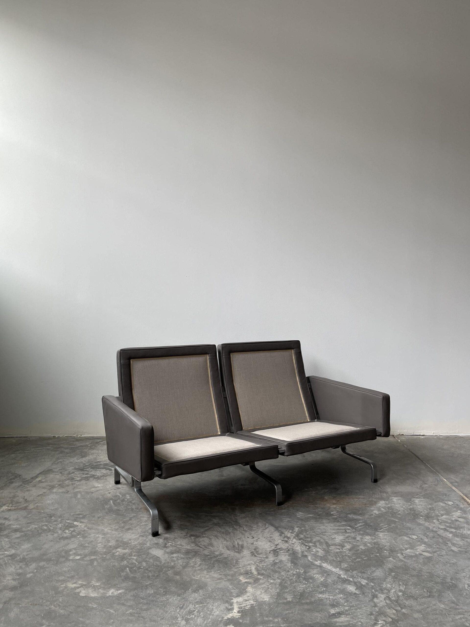 Danish Poul Kjaerholm PK31-2 Sofa For Sale