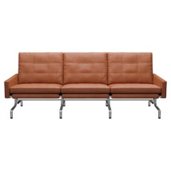 Poul Kjærholm 'PK31' 3-Seater Sofa for Fritz Hansen in Leather (Cat. 5)