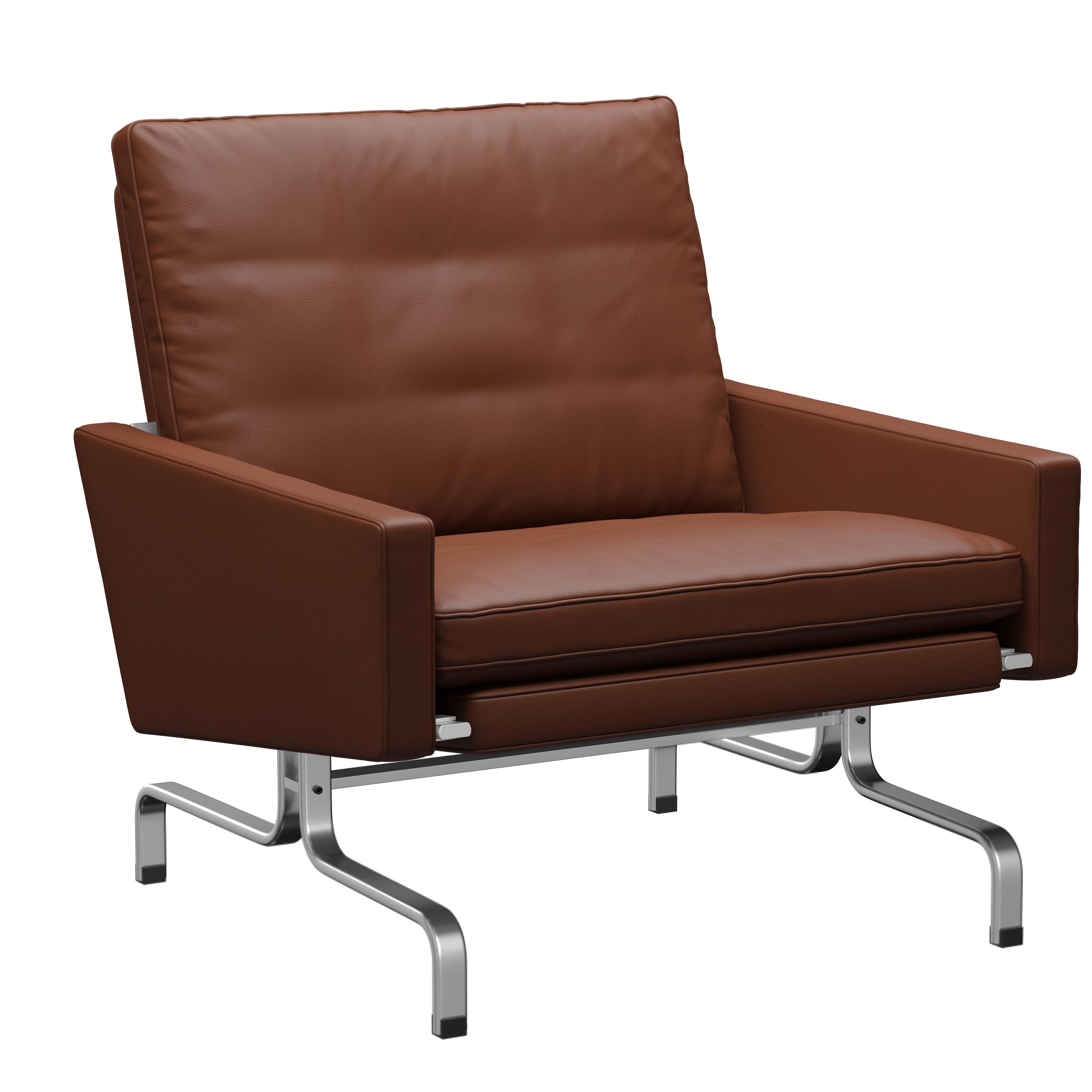 Poul Kjærholm 'PK31' Armchair for Fritz Hansen in Aura Leather For Sale 7