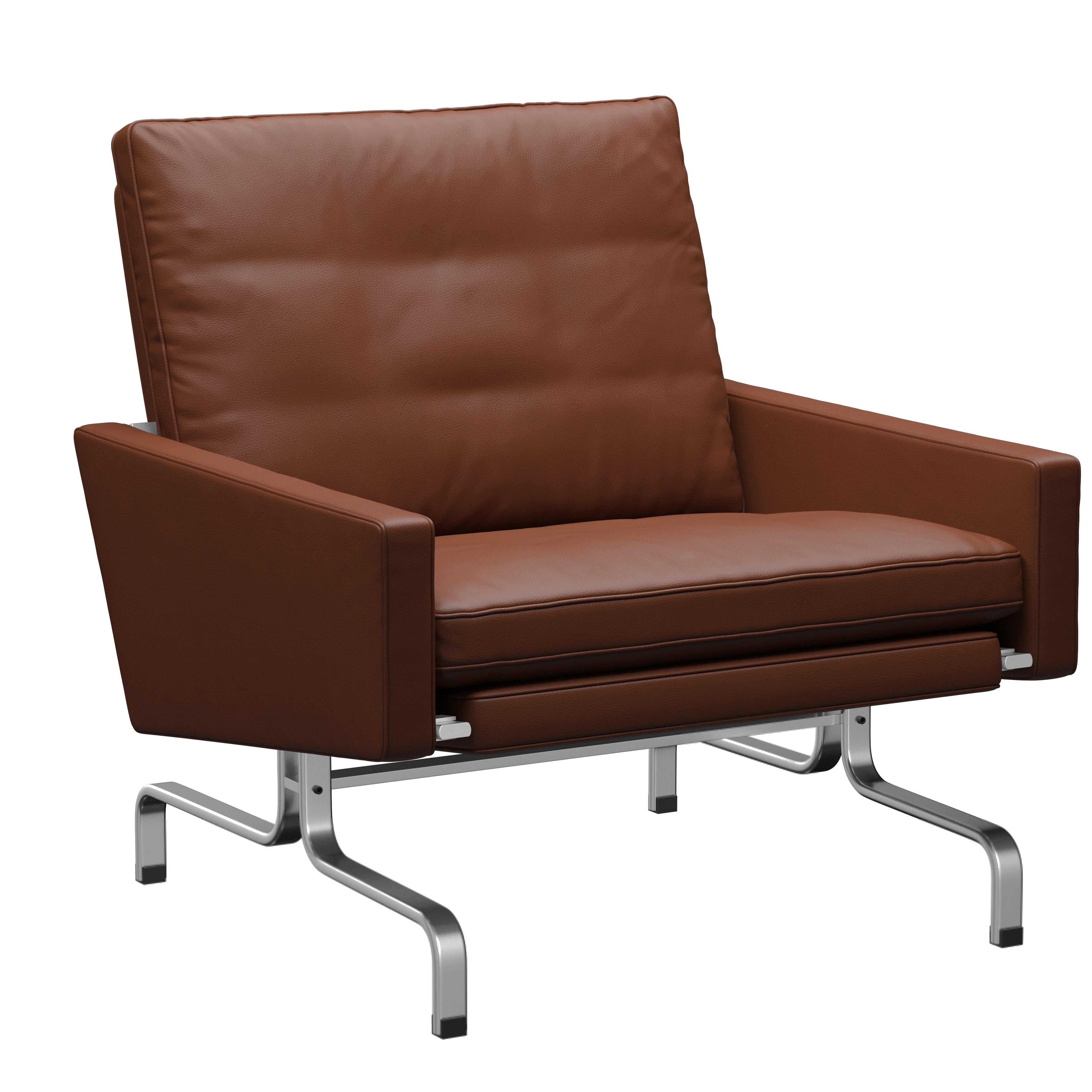 Poul Kjærholm 'PK31' Armchair for Fritz Hansen in Aura Leather  For Sale 7