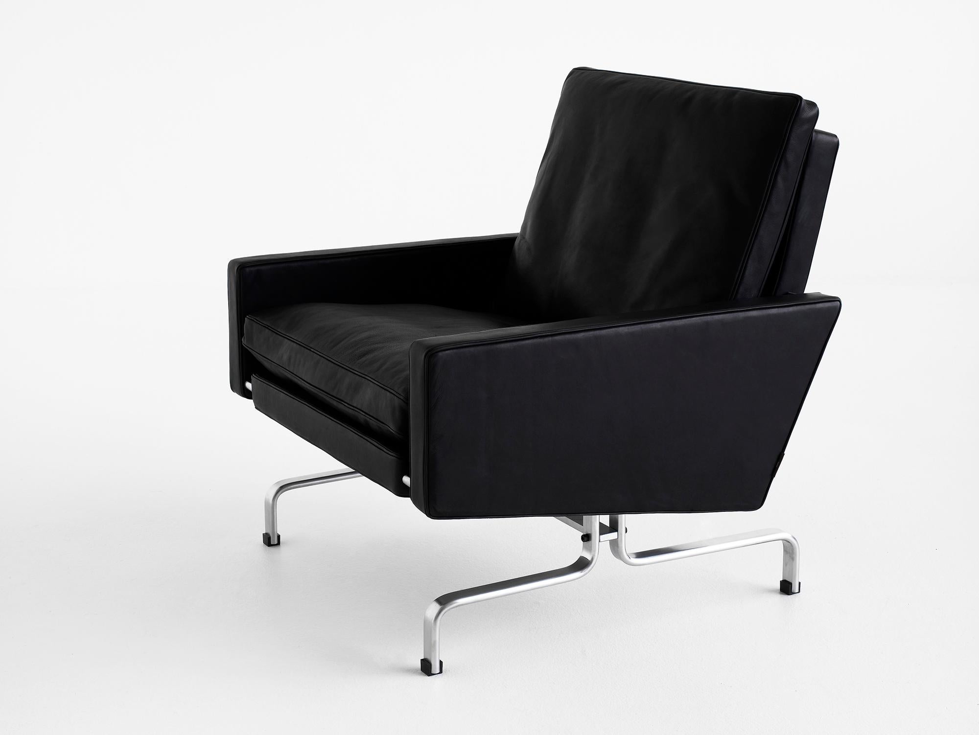 Poul Kjærholm 'PK31' Armchair for Fritz Hansen in Aura Leather  In New Condition For Sale In Glendale, CA