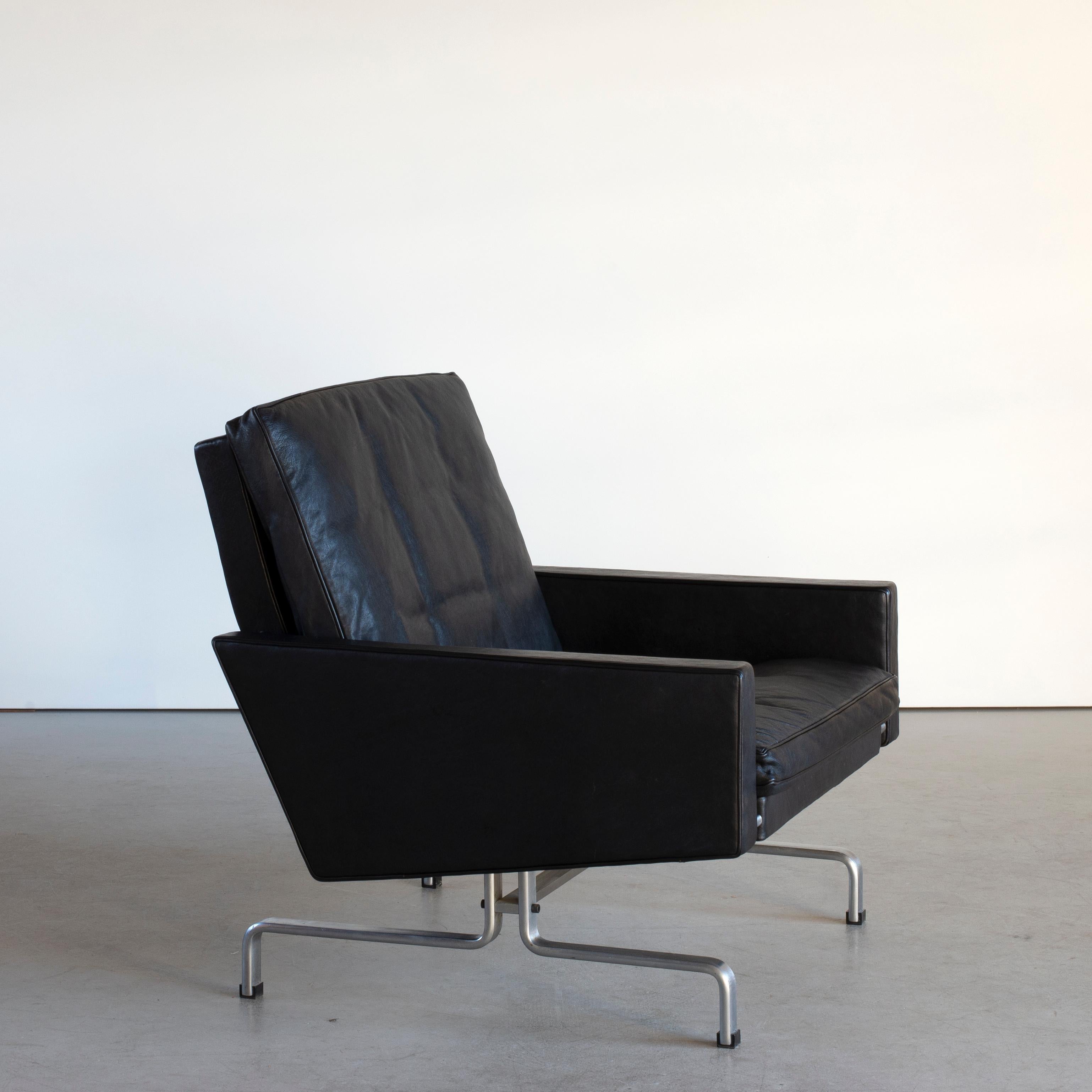 Scandinavian Modern Poul Kjaerholm PK31 Easy Chair for E. Kold Christensen For Sale