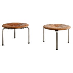 Sgabelli "PK33" di Poul Kjaerholm prodotti da E. Kold Christensen Danimarca, anni '60
