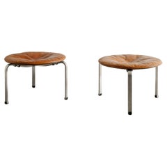 Poul Kjaerholm "PK33" Stools Produced by E. Kold Christensen Denmark, 1960s