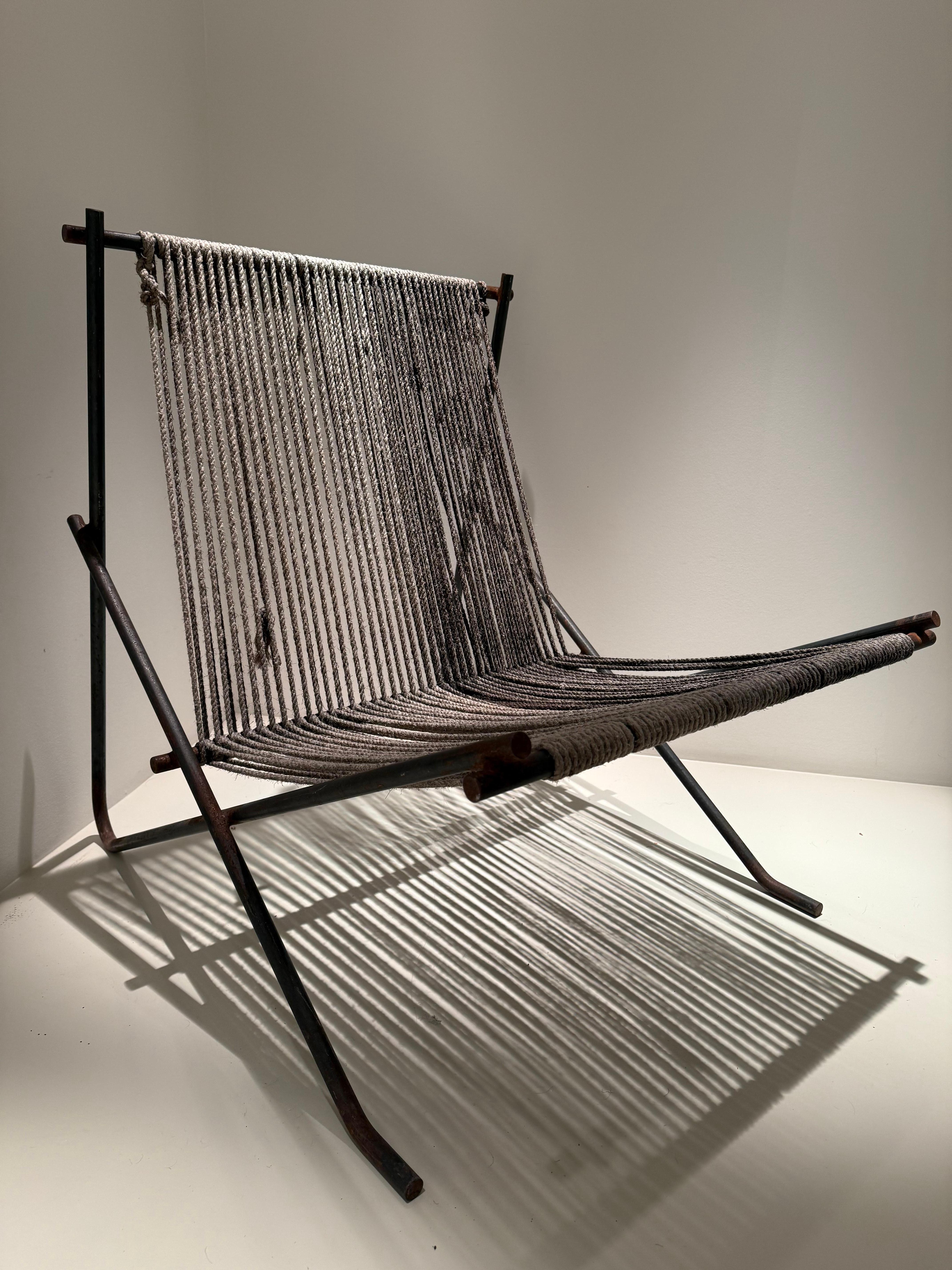 Poul Kjærholm PK4 first edition 1952 made by Svend Holscher im Zustand „Relativ gut“ im Angebot in Egå, DK