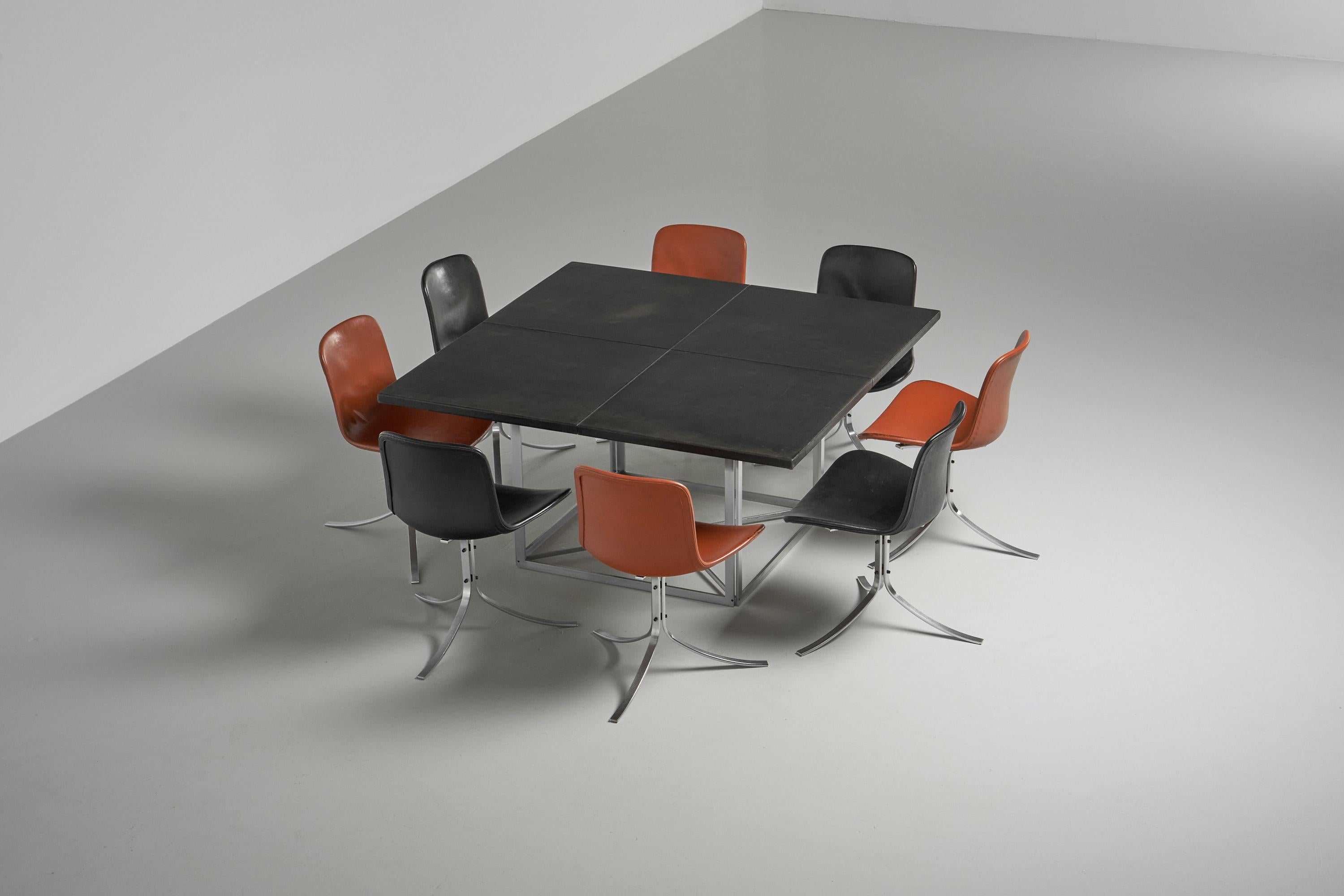 Table de salle à manger Poul Kjaerholm PK40 E Kold Christensen Danemark 1979 en vente 12