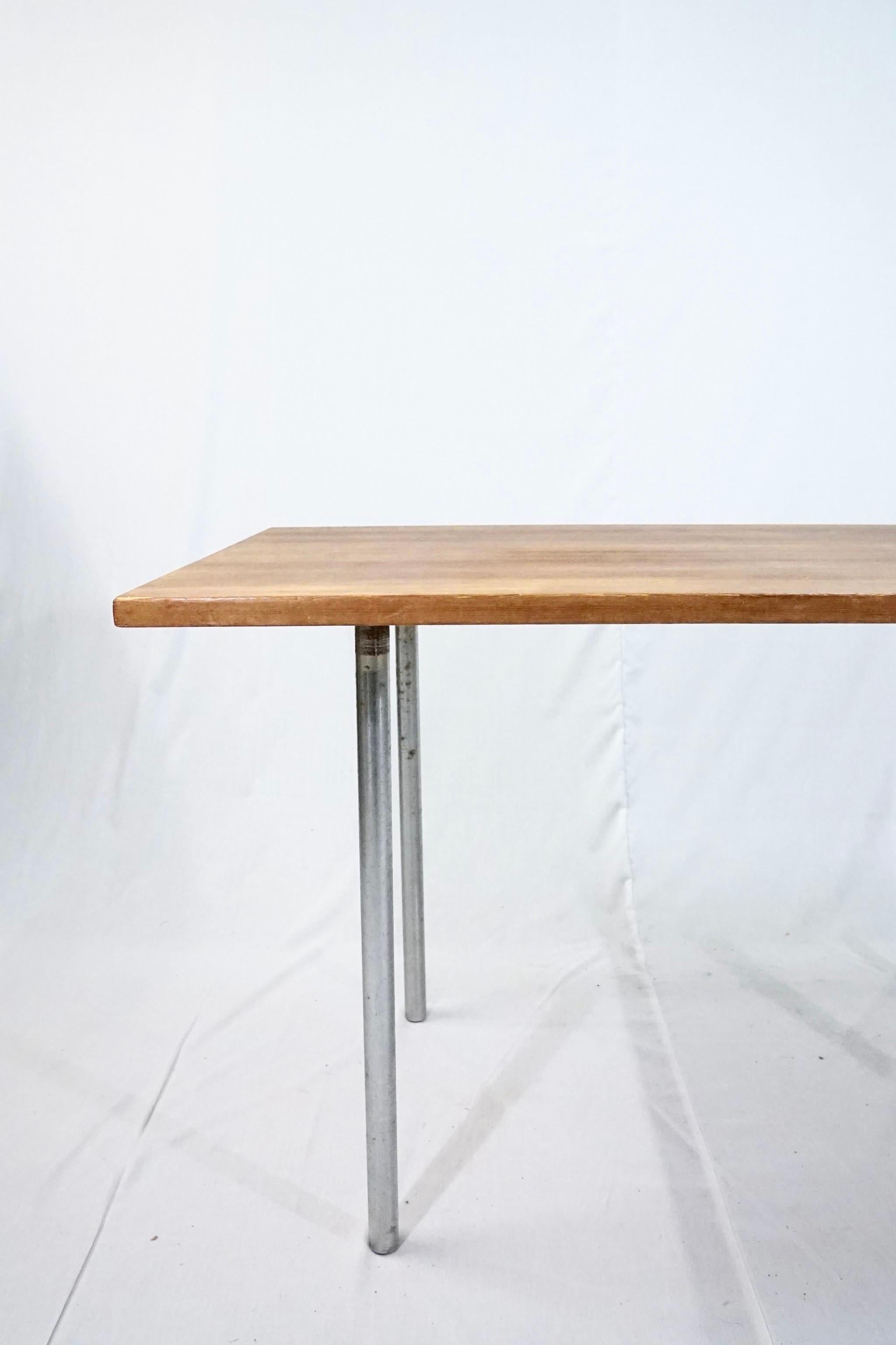 Scandinavian Modern Poul Kjærholm Pk41 Dining Table in Oregon Pine Manufactured by E Kold