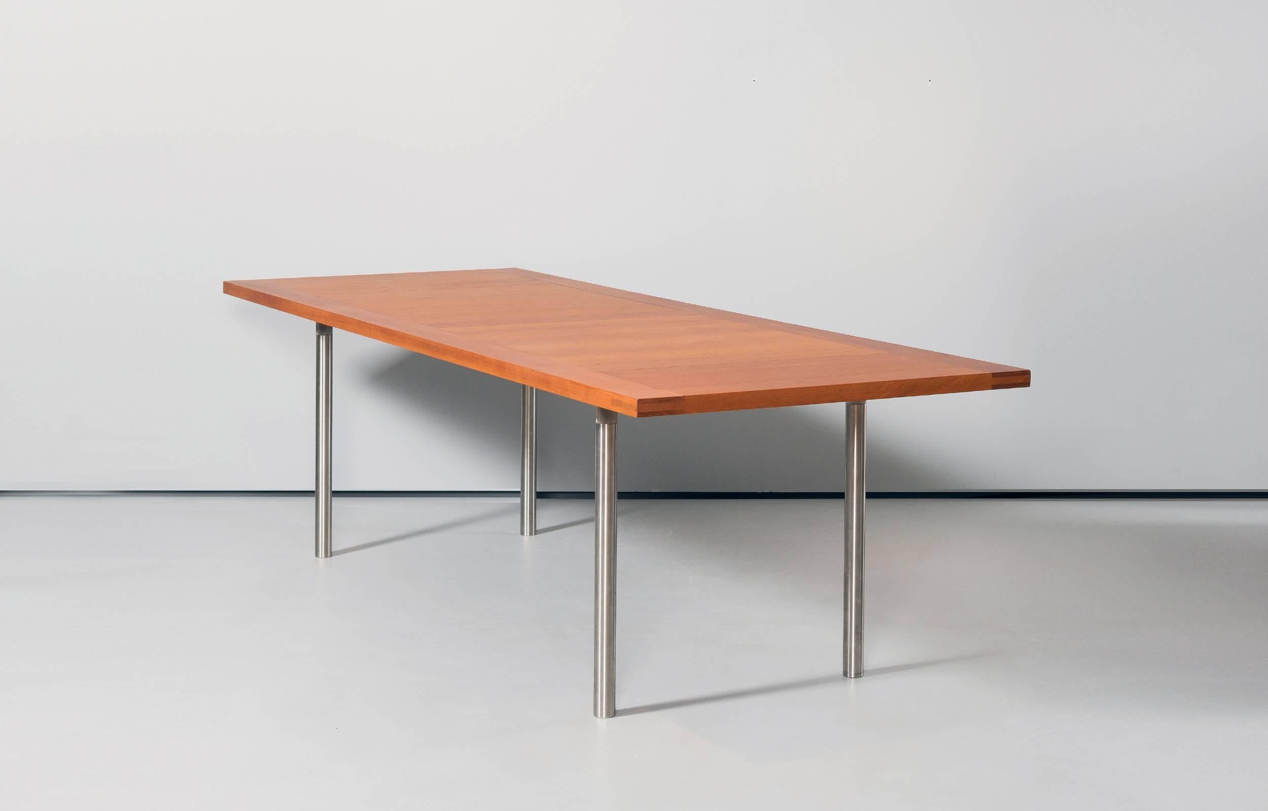 Mid-Century Modern Poul Kjaerholm PK50 Table de salle à manger ou de conférence