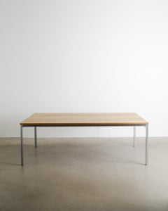 Poul Kjaerholm "PK51" Working Desk Table in Ash Wood & Steel by E. Kold, 1960s