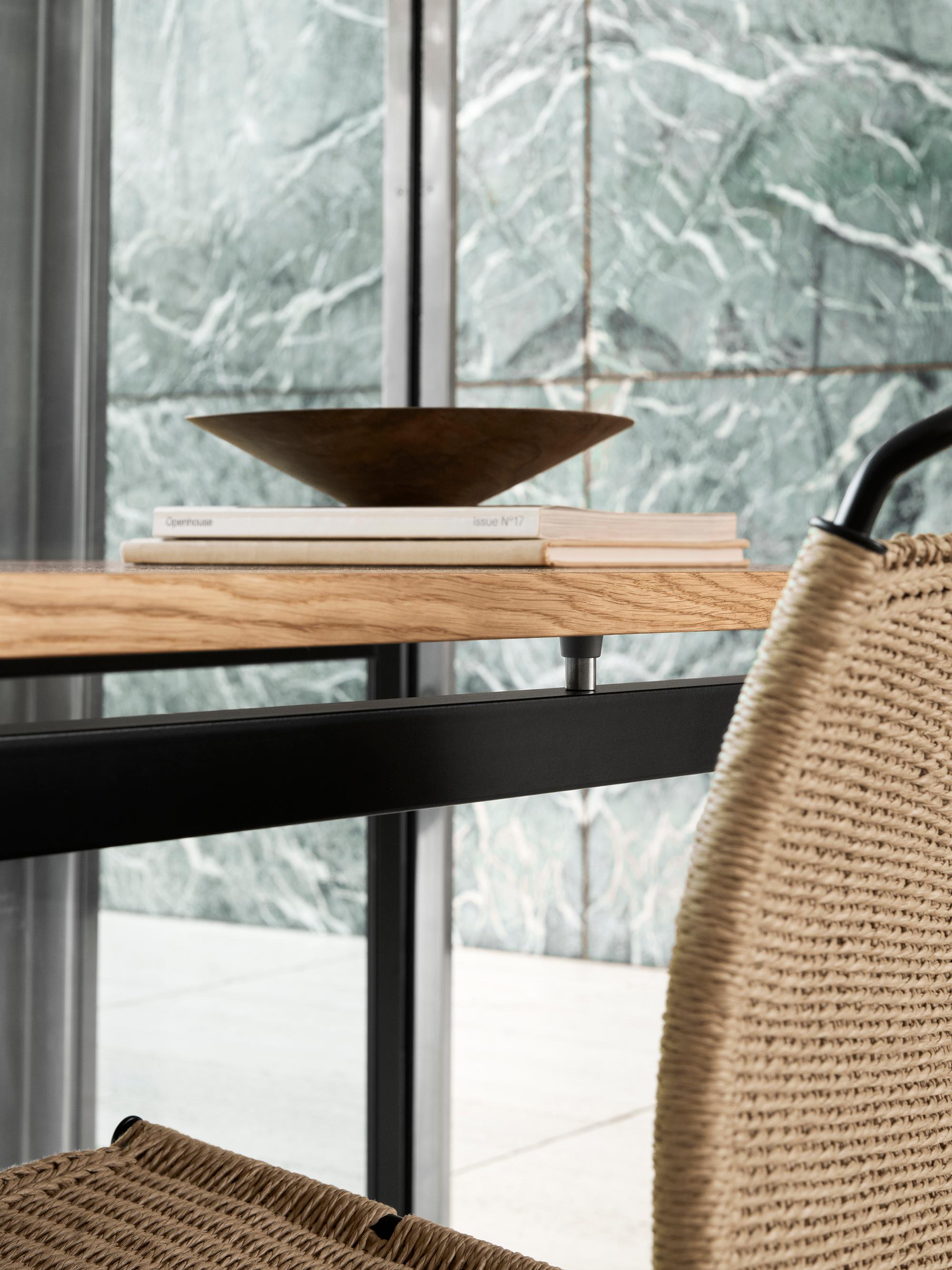 XXI secolo e contemporaneo Scrivania Professor 'PK52' di Poul Kjærholm in Oak nero per Carl Hansen & Son in vendita