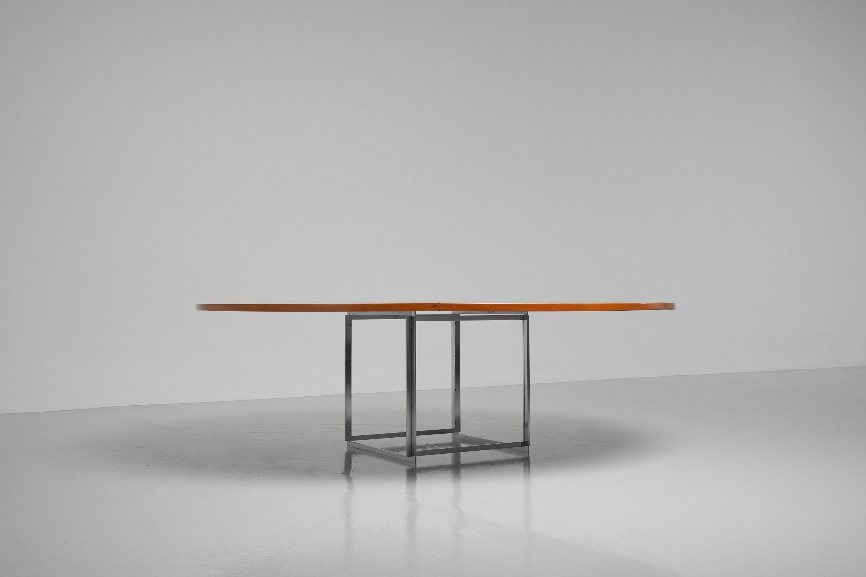 Scandinavian Modern Poul Kjaerholm PK54 Dining Table Fritz Hansen, 1983
